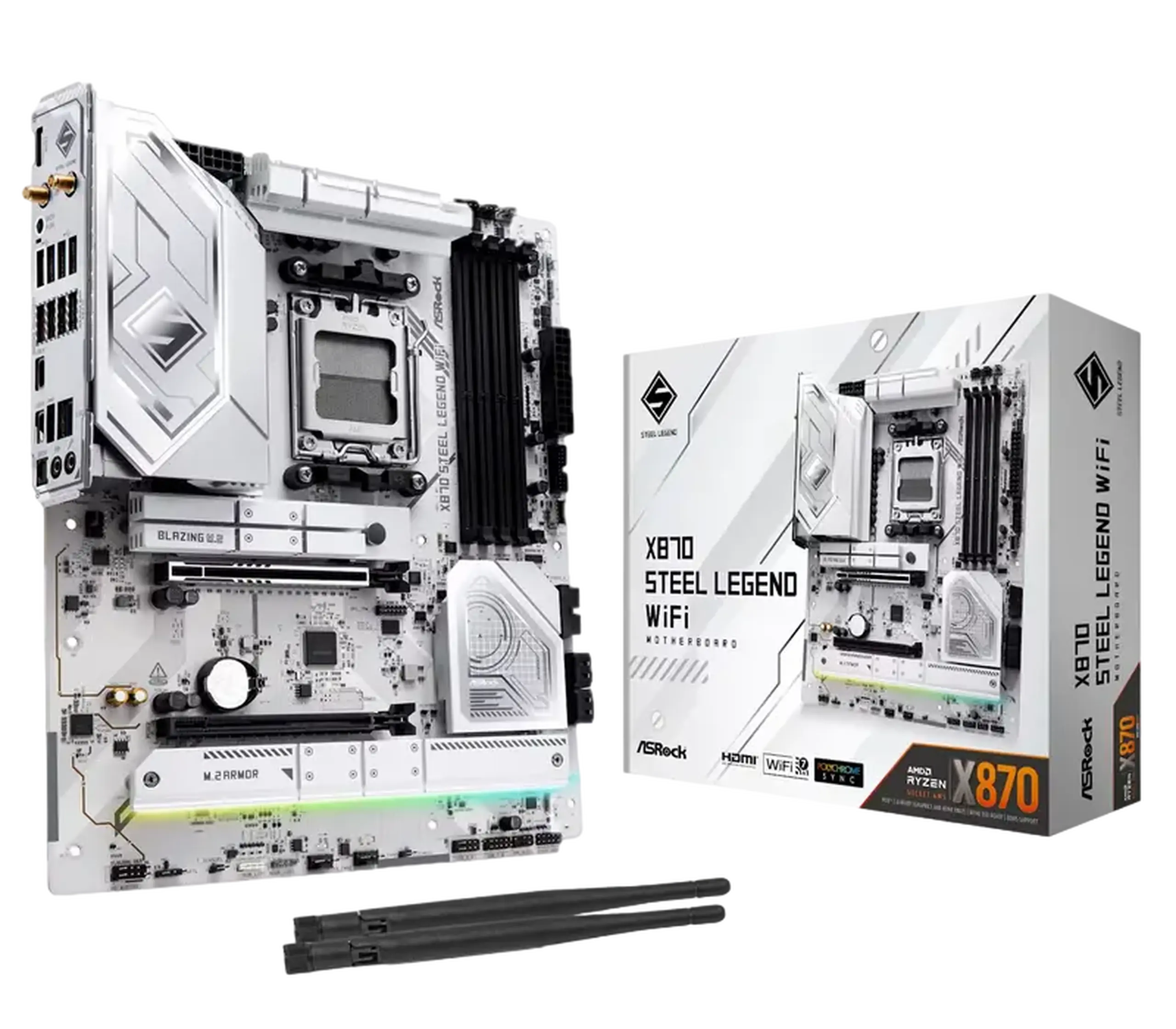Placă de bază ASRock X870 STEEL LEGEND WIFI, AM5, AMD X870, ATX