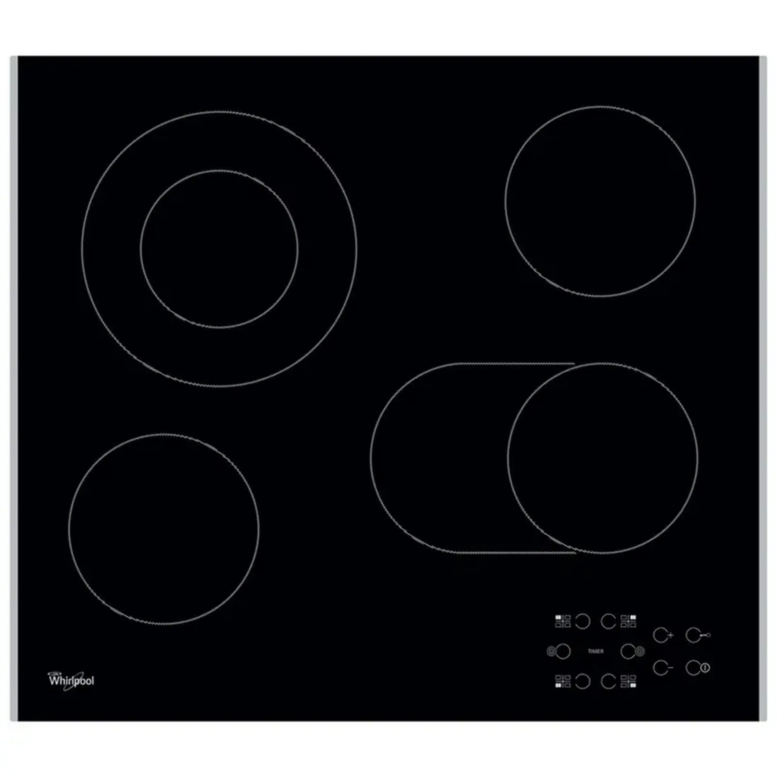 Plita incorporabilă electrică Whirlpool AKT 8210 LX, Negru