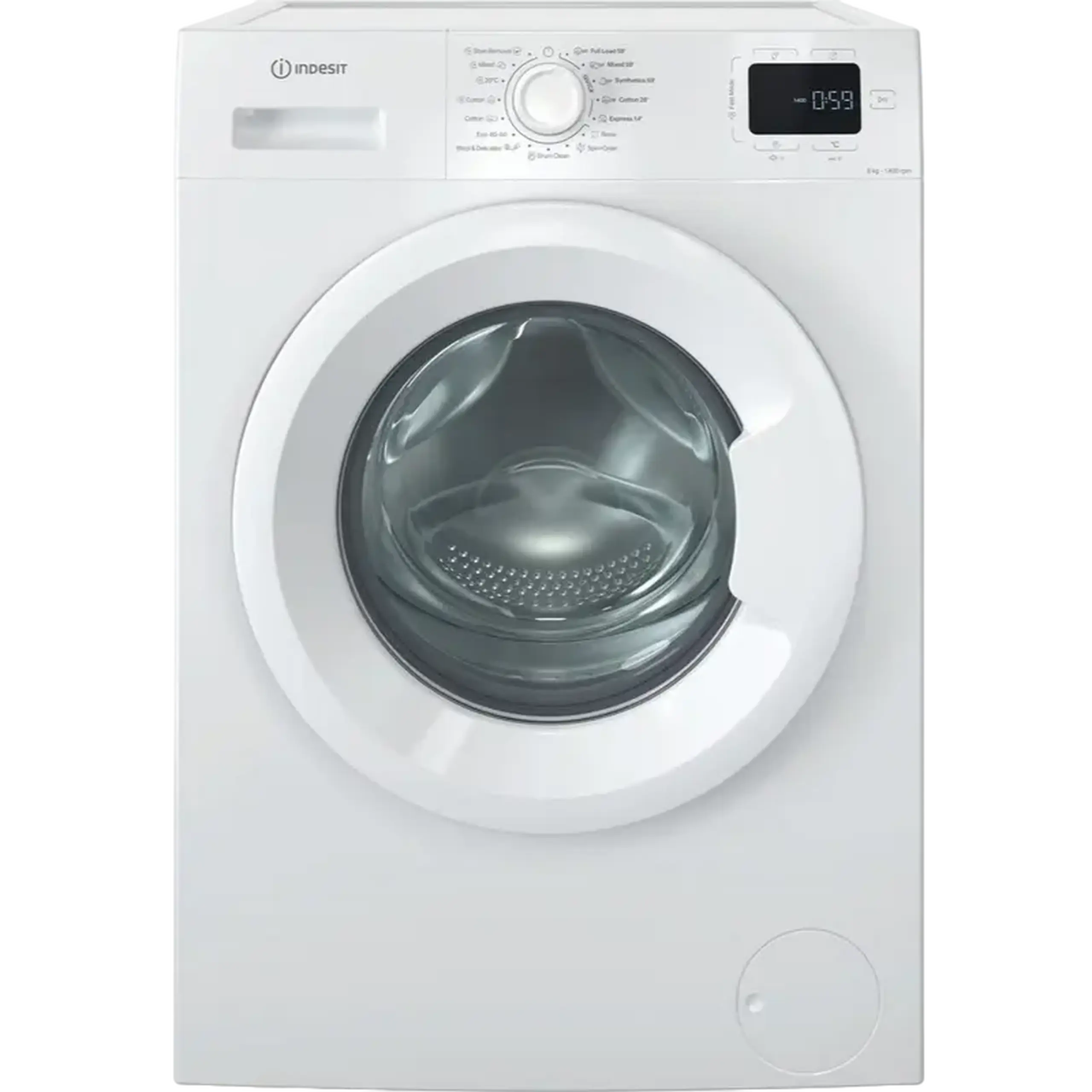 Mașină de spălat Indesit IM 864 MY, 8kg, Alb