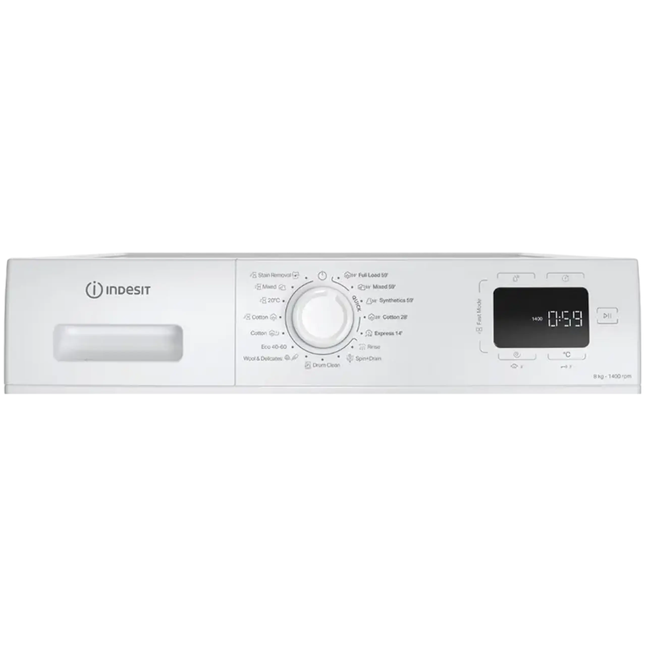 Mașină de spălat Indesit IM 864 MY, 8kg, Alb