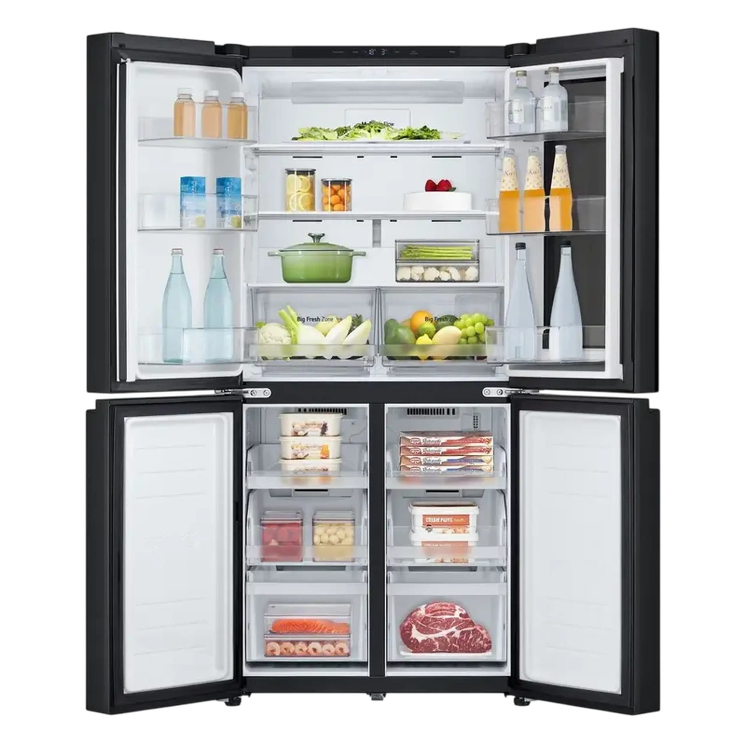 Frigider LG GMV860EPDE, InstaView Door-in-Door™, Negru