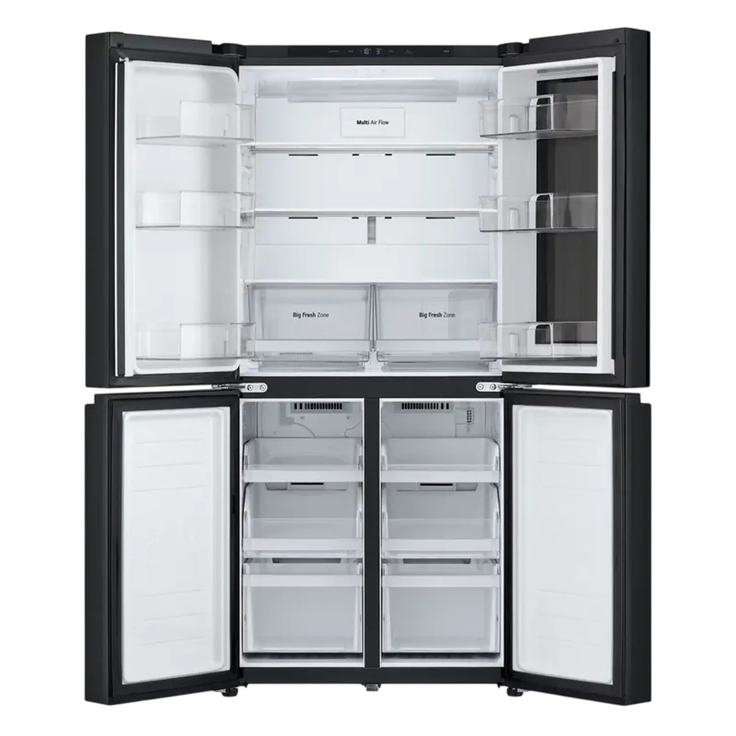 Frigider LG GMV860EPDE, InstaView Door-in-Door™, Negru