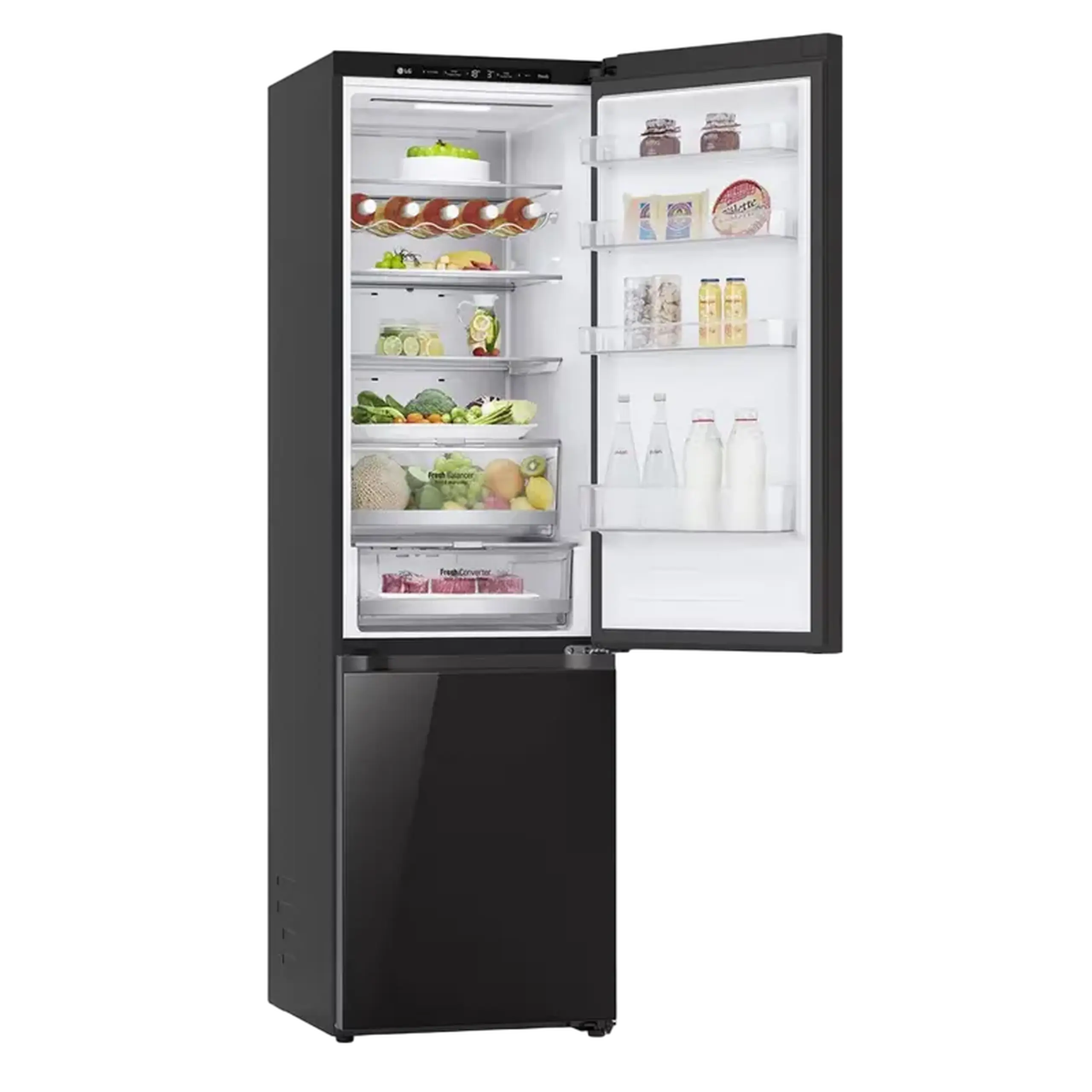 Frigider LG GBB72BM9DQ, DoorCooling+, Negru