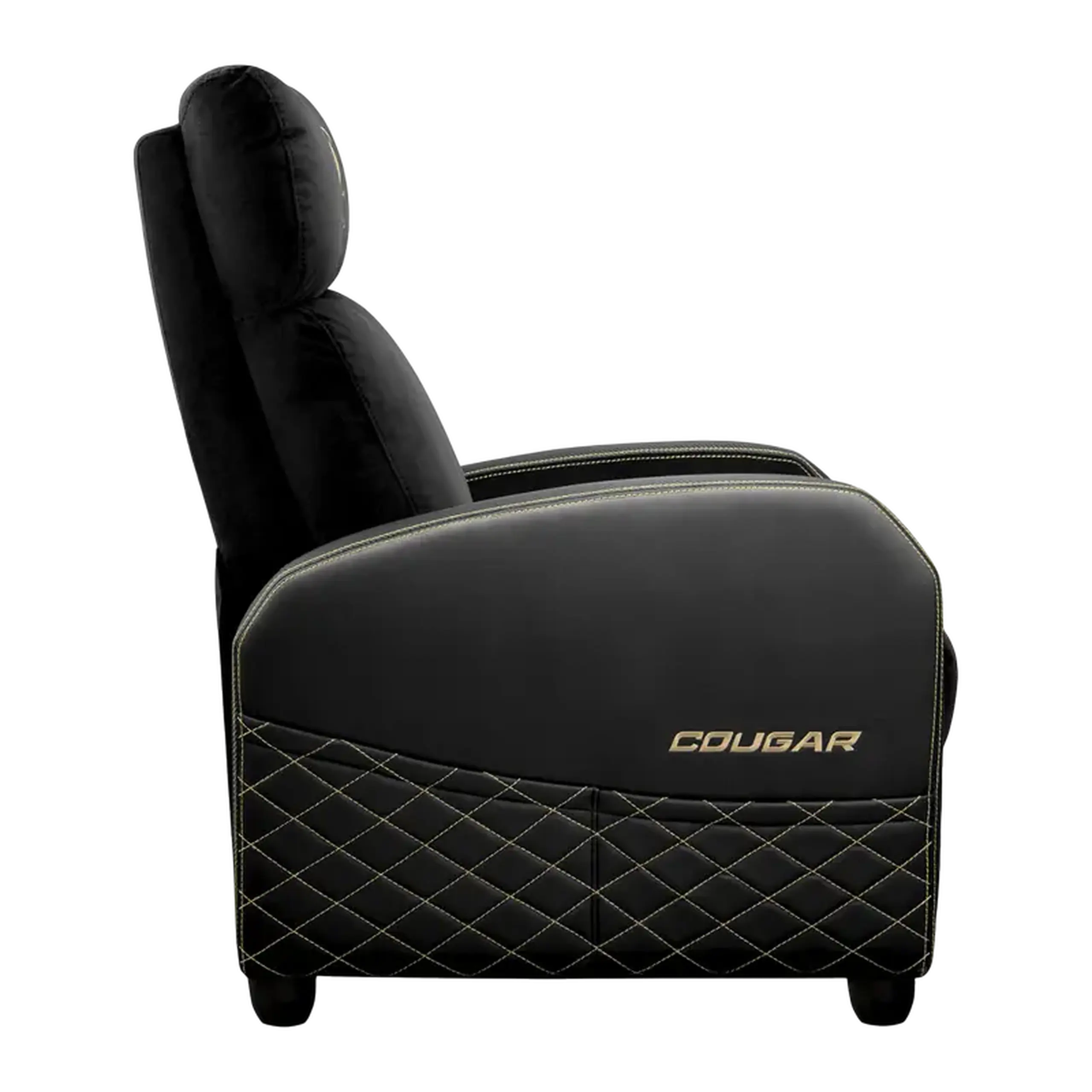 Scaun Gaming Cougar Ranger Elite, Țesătură, PU Piele, Auriu