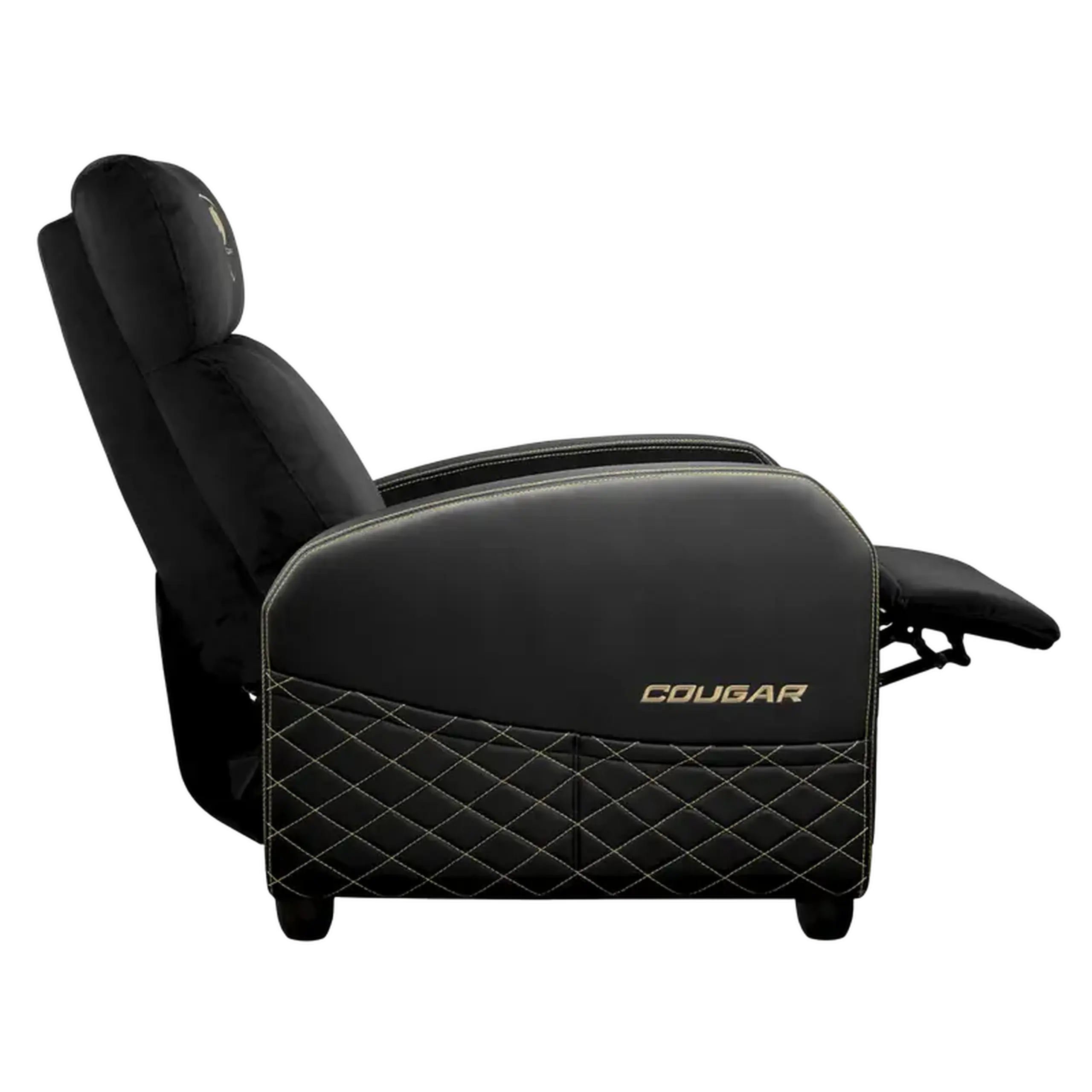 Scaun Gaming Cougar Ranger Elite, Țesătură, PU Piele, Auriu