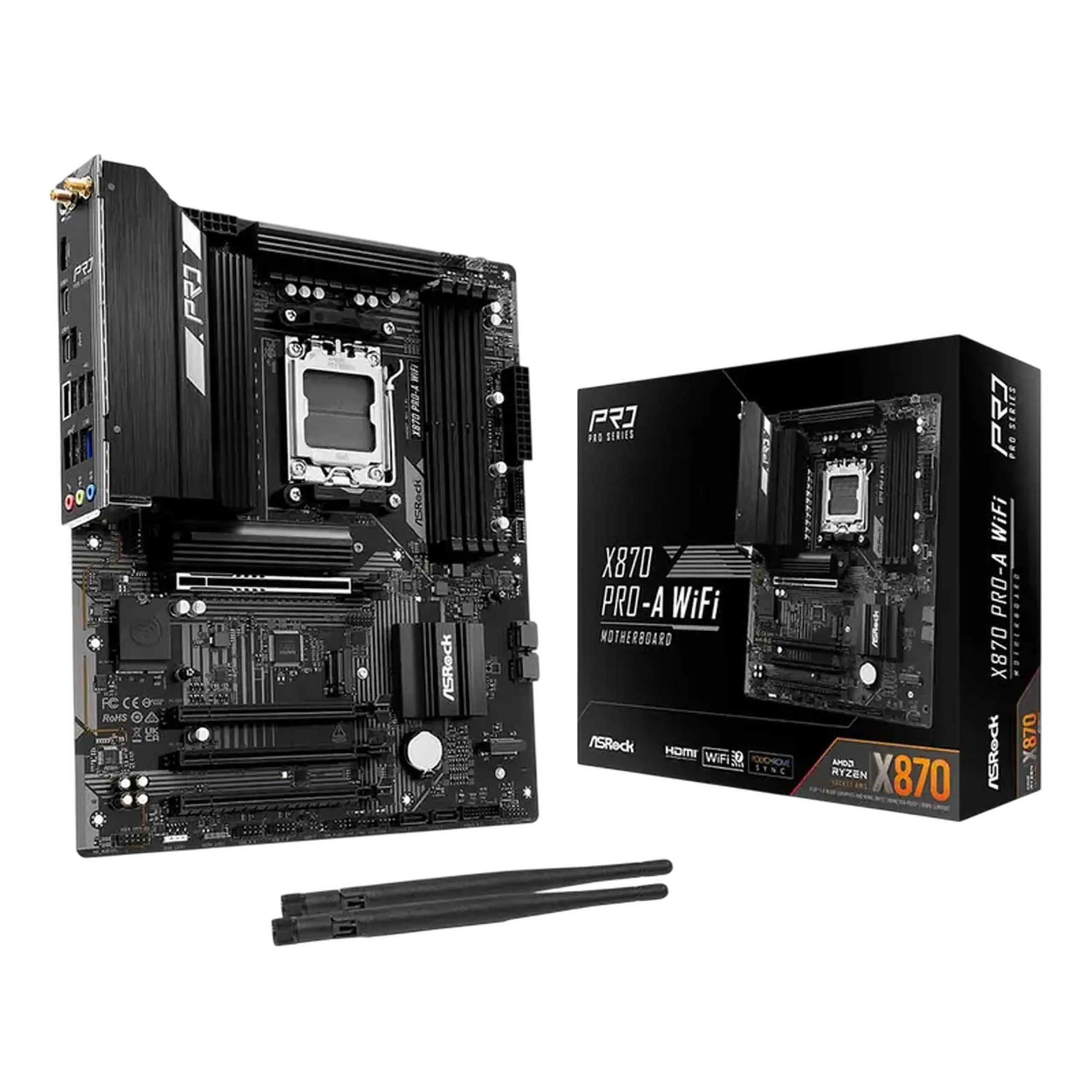 Placă de bază ASRock X870 PRO-A WIFI, AM5, AMD X870, ATX