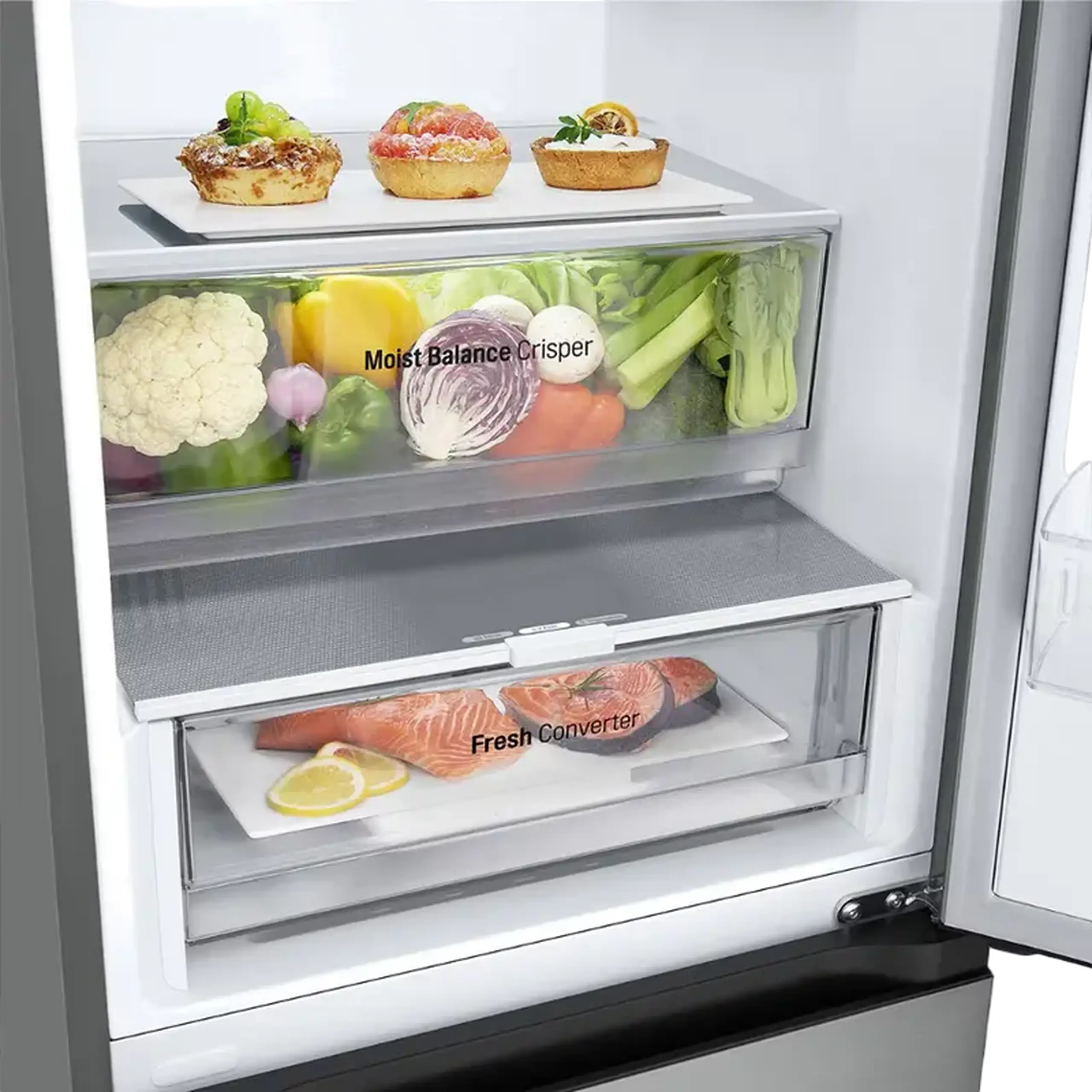 Frigider LG GBV3200DPY, DoorCooling+, Argintiu