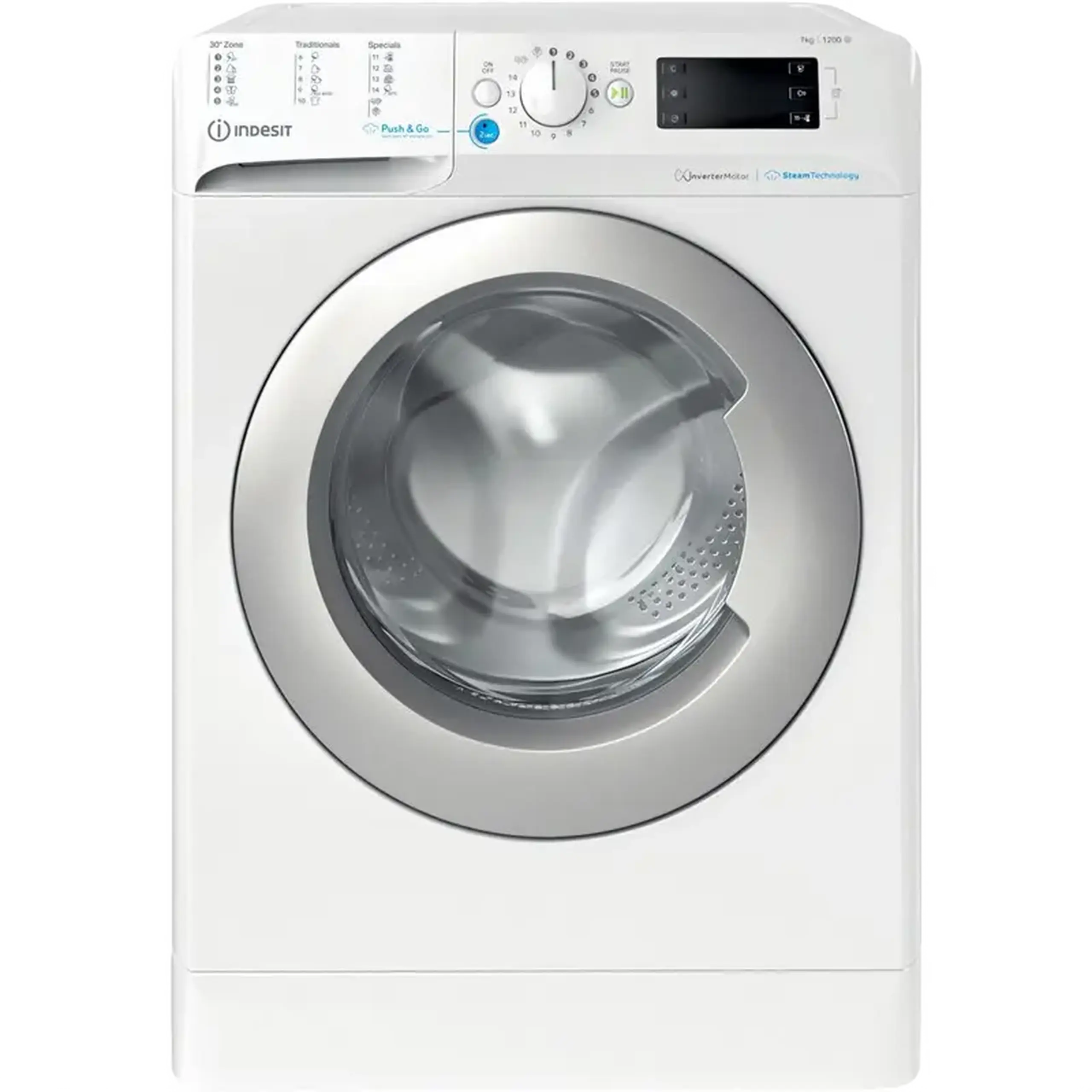 Mașină de spălat Indesit BWSE 71295X WSV, 7kg, Alb