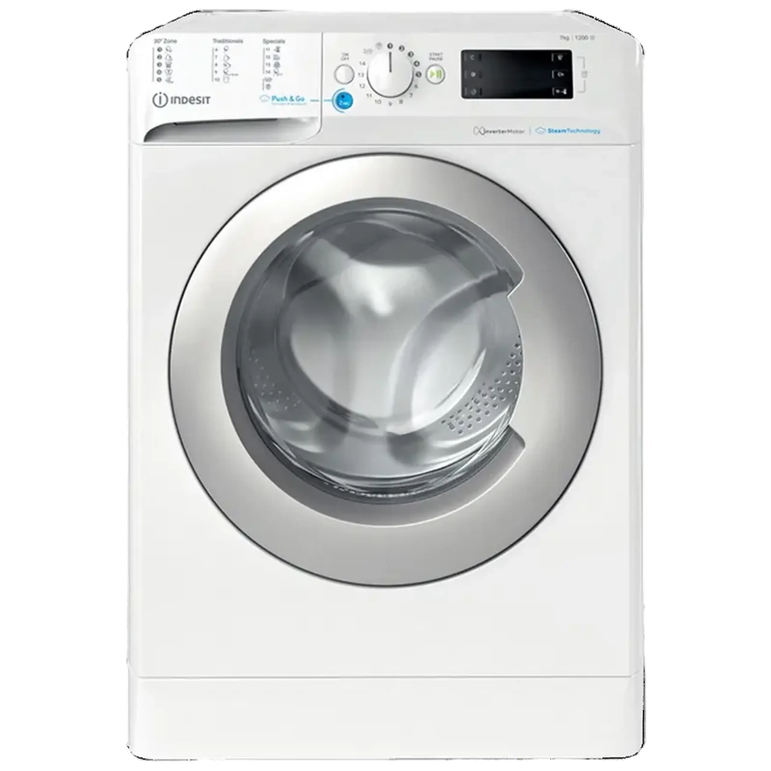 Mașină de spălat Indesit BWSE 71295X WSV, 7kg, Alb