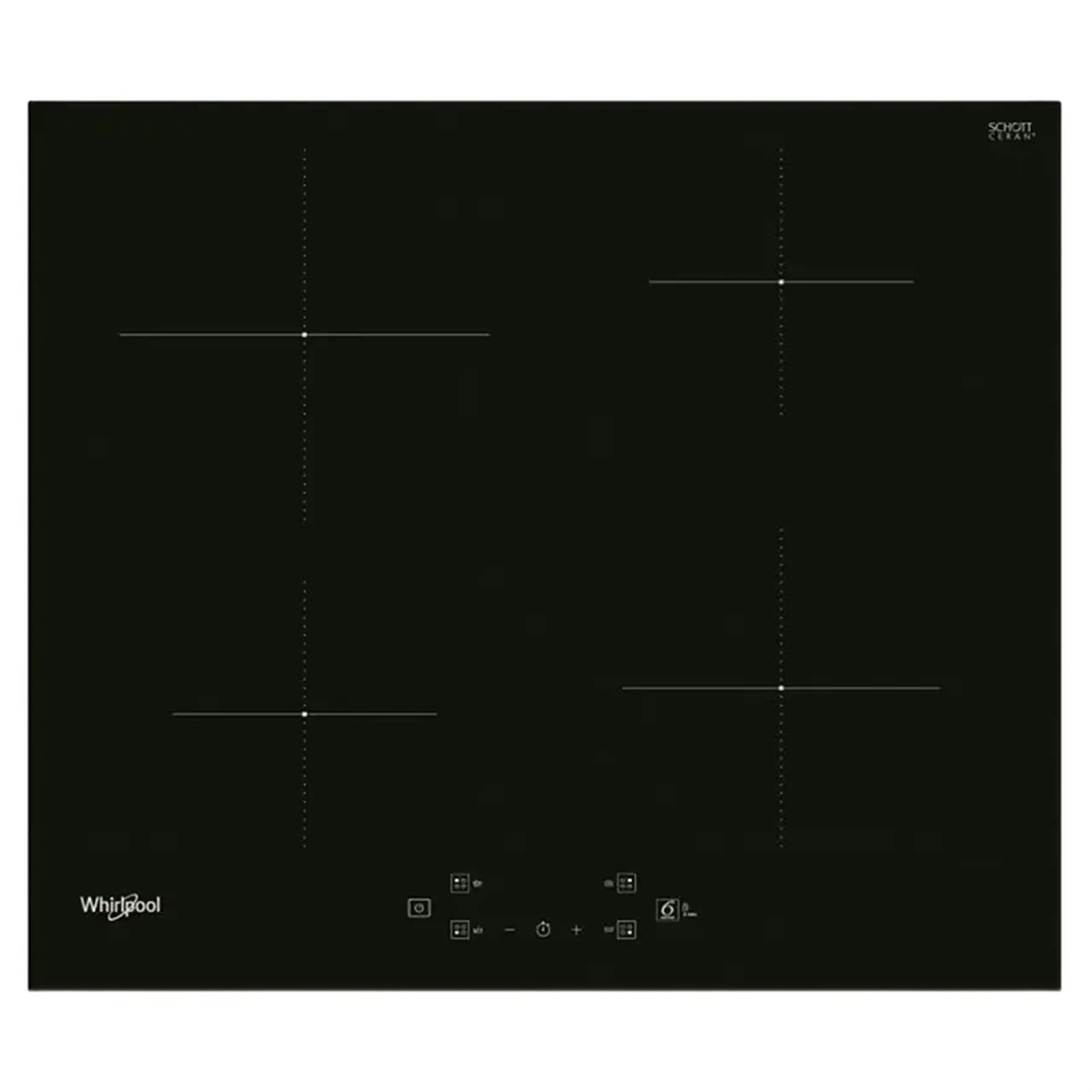 Plită cu inducție Whirlpool WS Q2760 BF, Negru