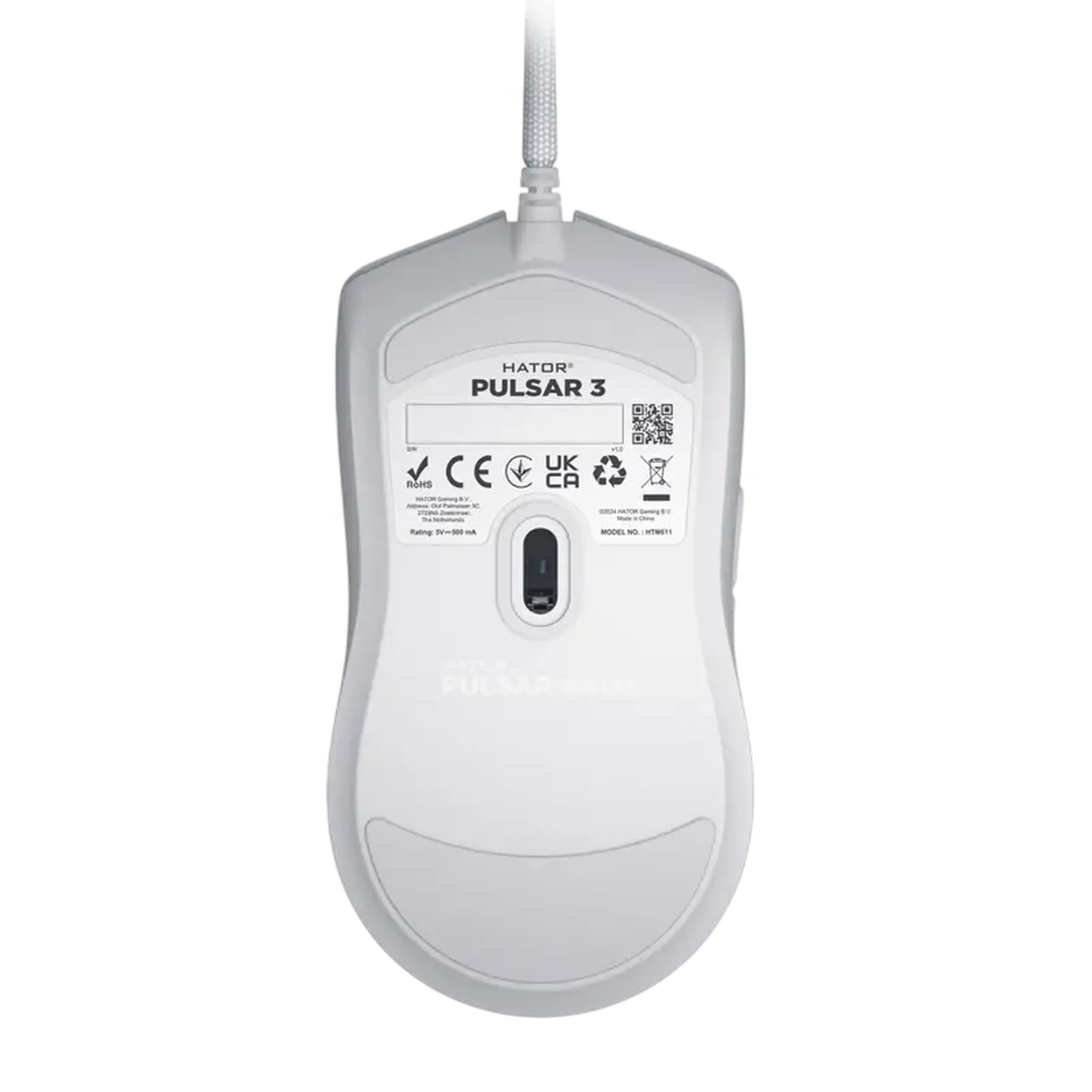 Gaming Mouse HATOR Pulsar 3, Alb