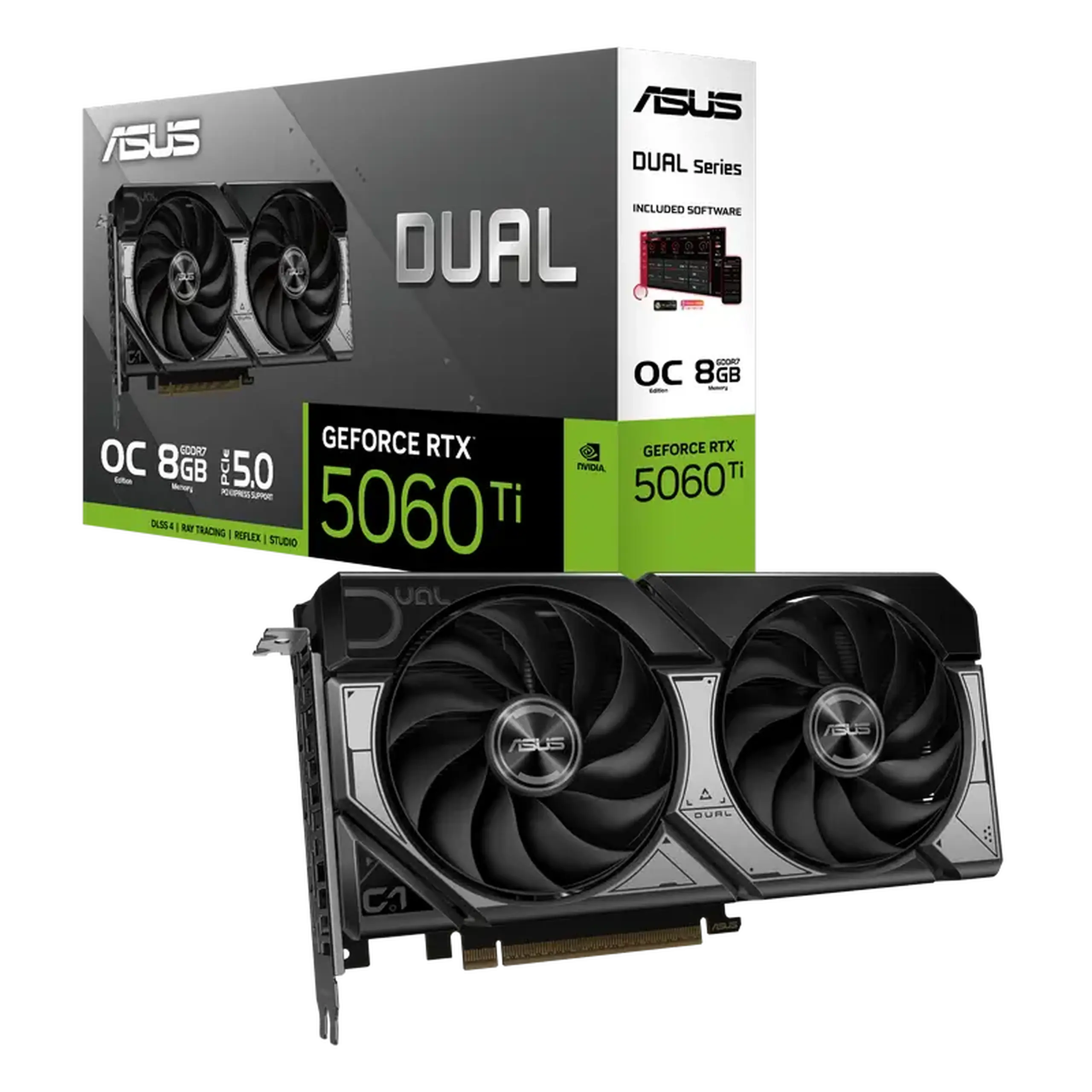 Placă Video ASUS DUAL-RTX5060TI-O8G, 8GB GDDR7 128bit