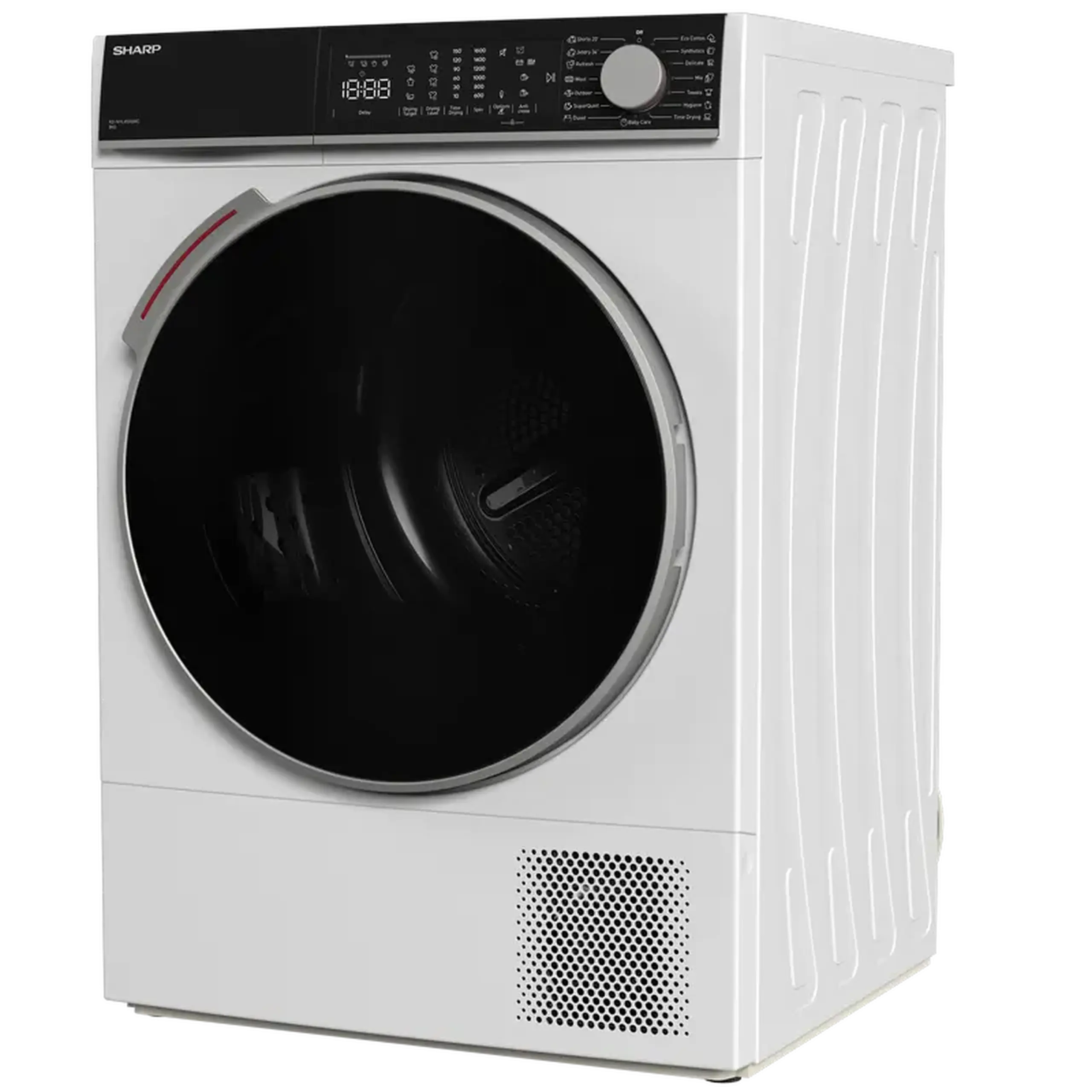Uscător de rufe Sharp KD-NHL9S9GWC-EE, 9kg, Alb