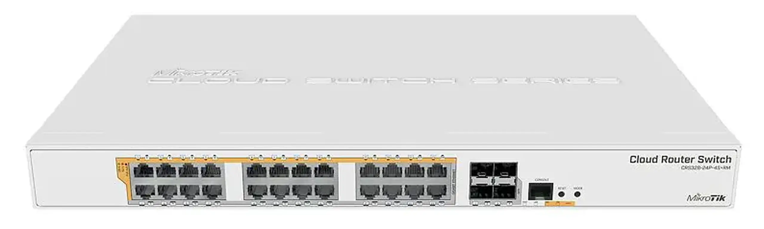 Comutator MikroTik PoE CRS328-24P-4S+RM, Alb