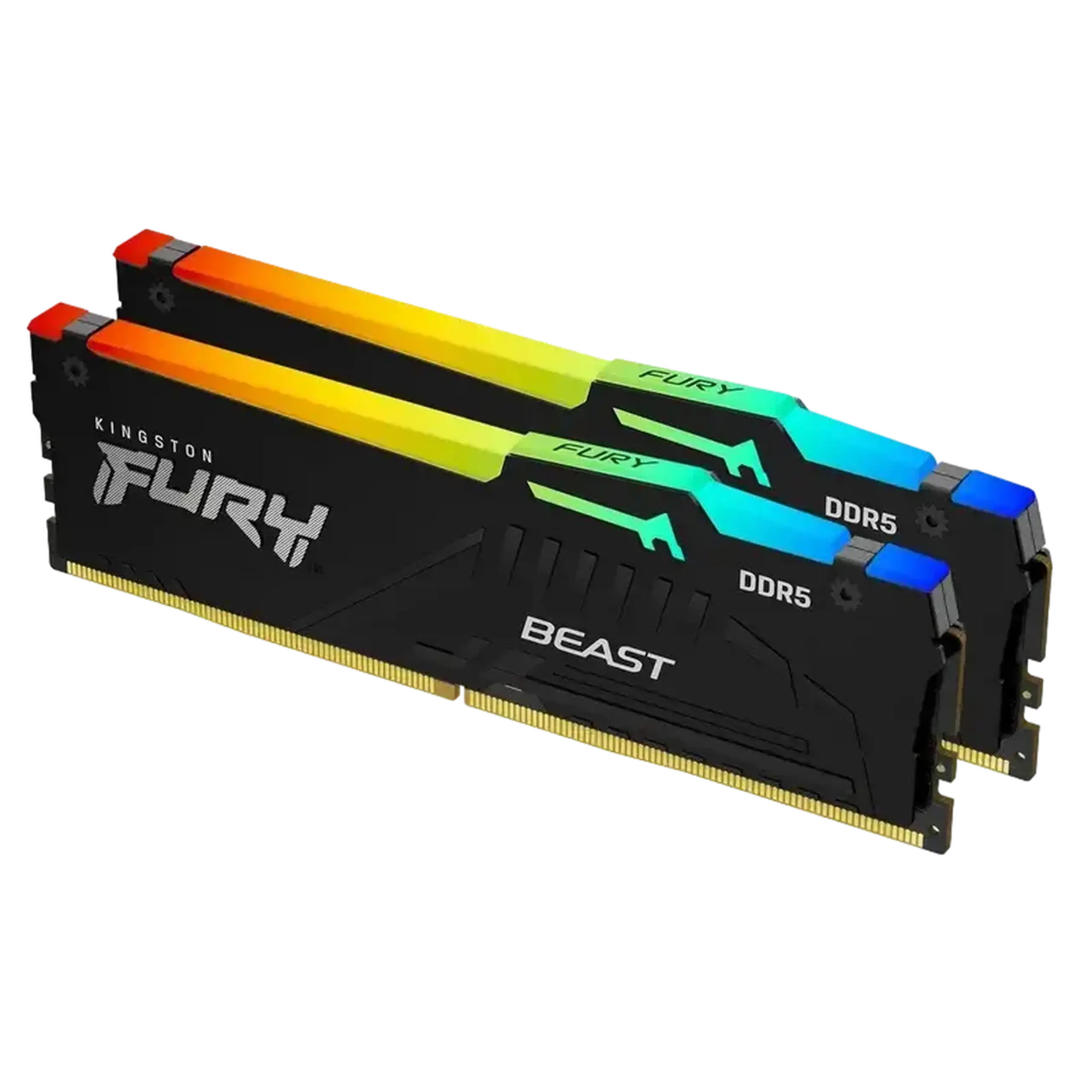 Memorie RAM Kingston FURY Beast RGB, DDR5 SDRAM, 6400 MHz, 32GB, KF564C32BBEAK2-32