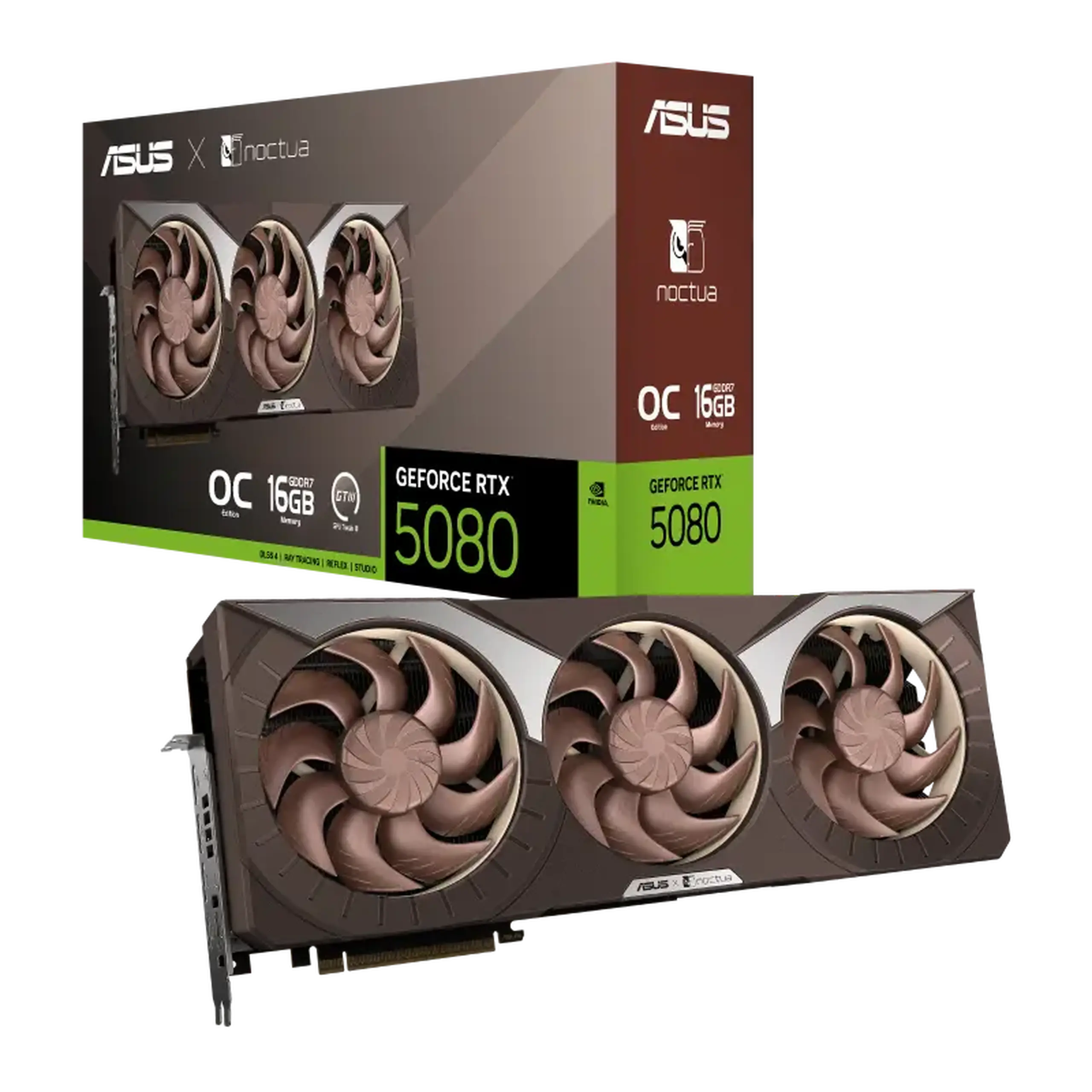 Placă Video ASUS RTX5080-O16G-NOCTUA, 16GB GDDR7 256bit