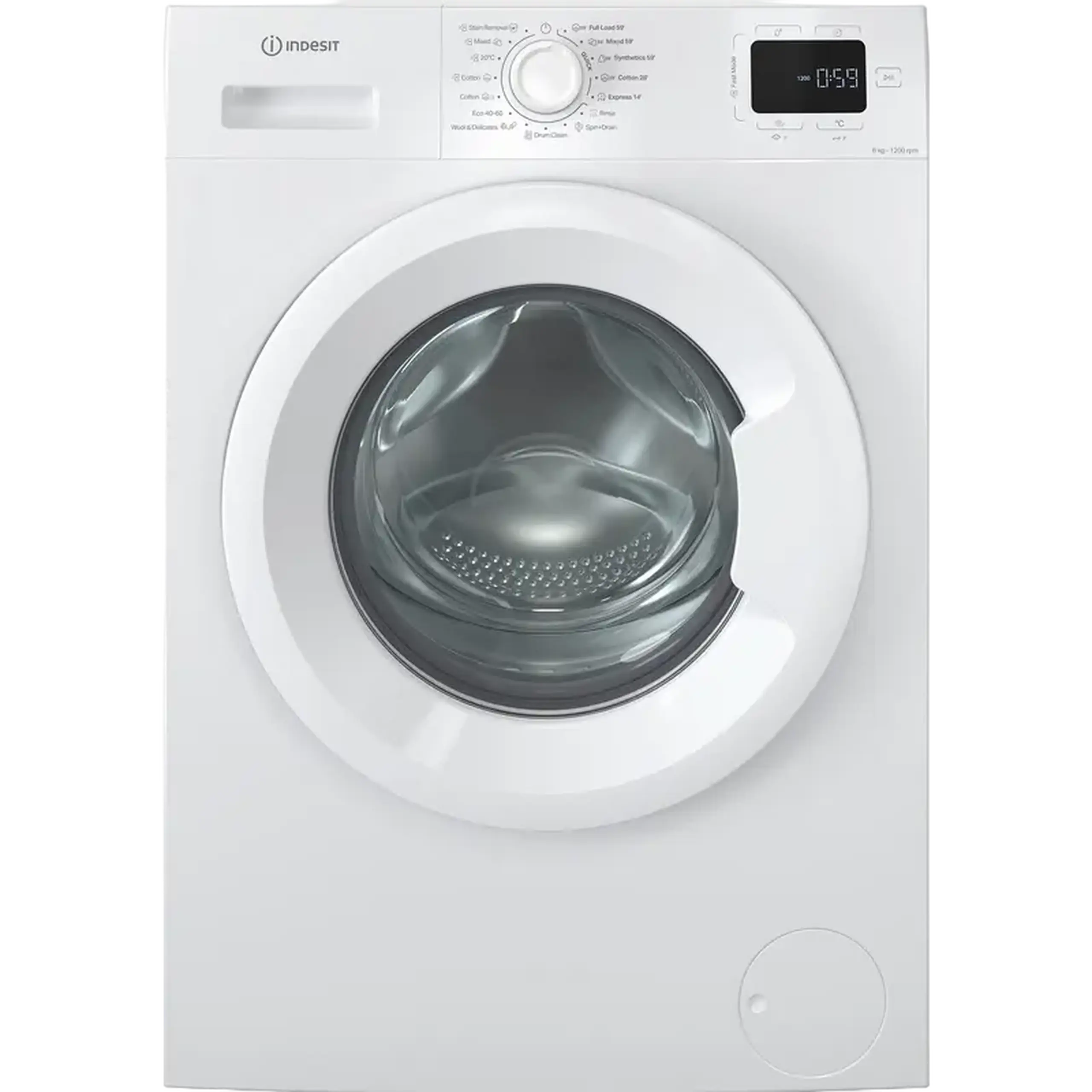 Mașină de spălat Indesit IM 642 MY, 6kg, Alb