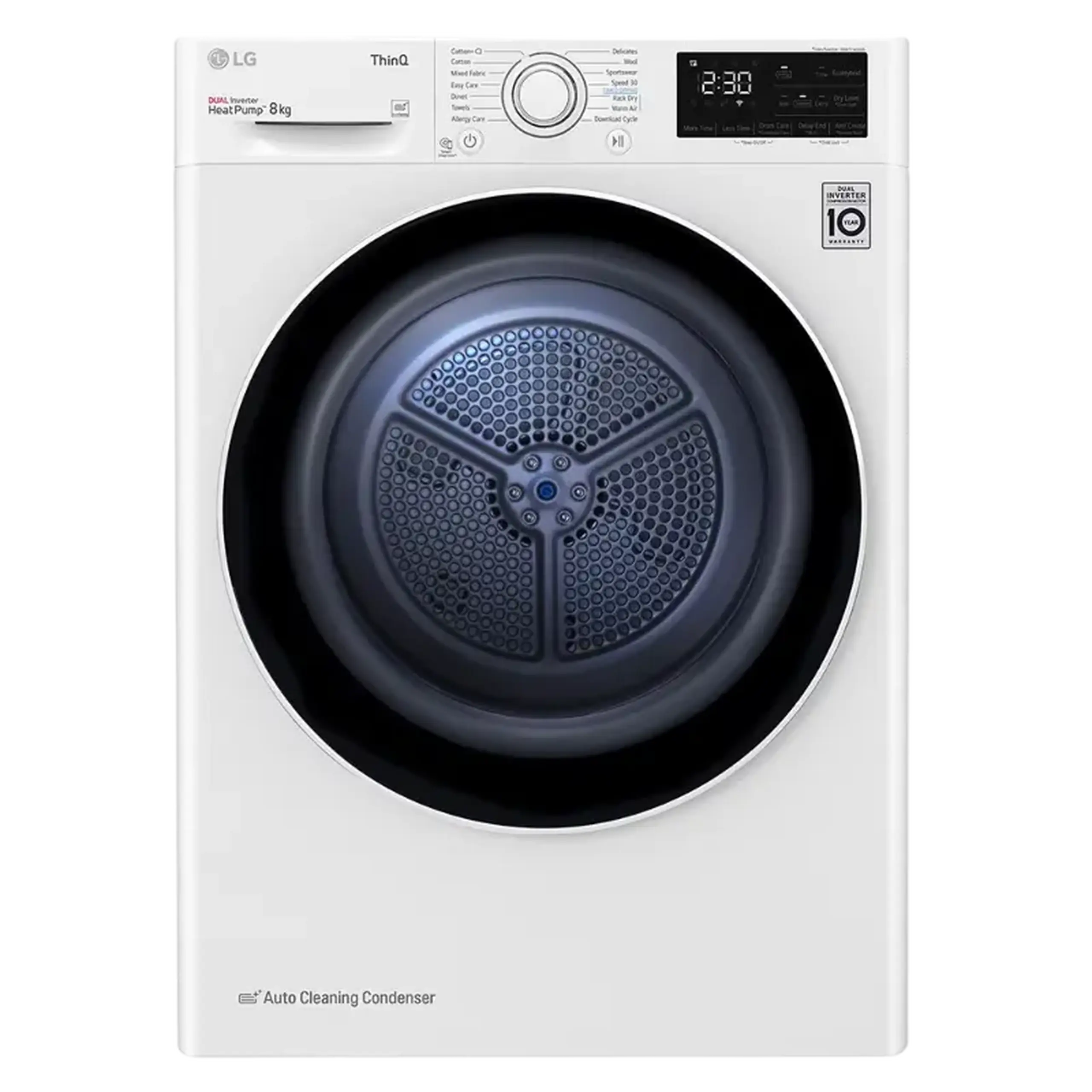 Uscător de rufe LG RH80V3AV6N, 8kg, Alb