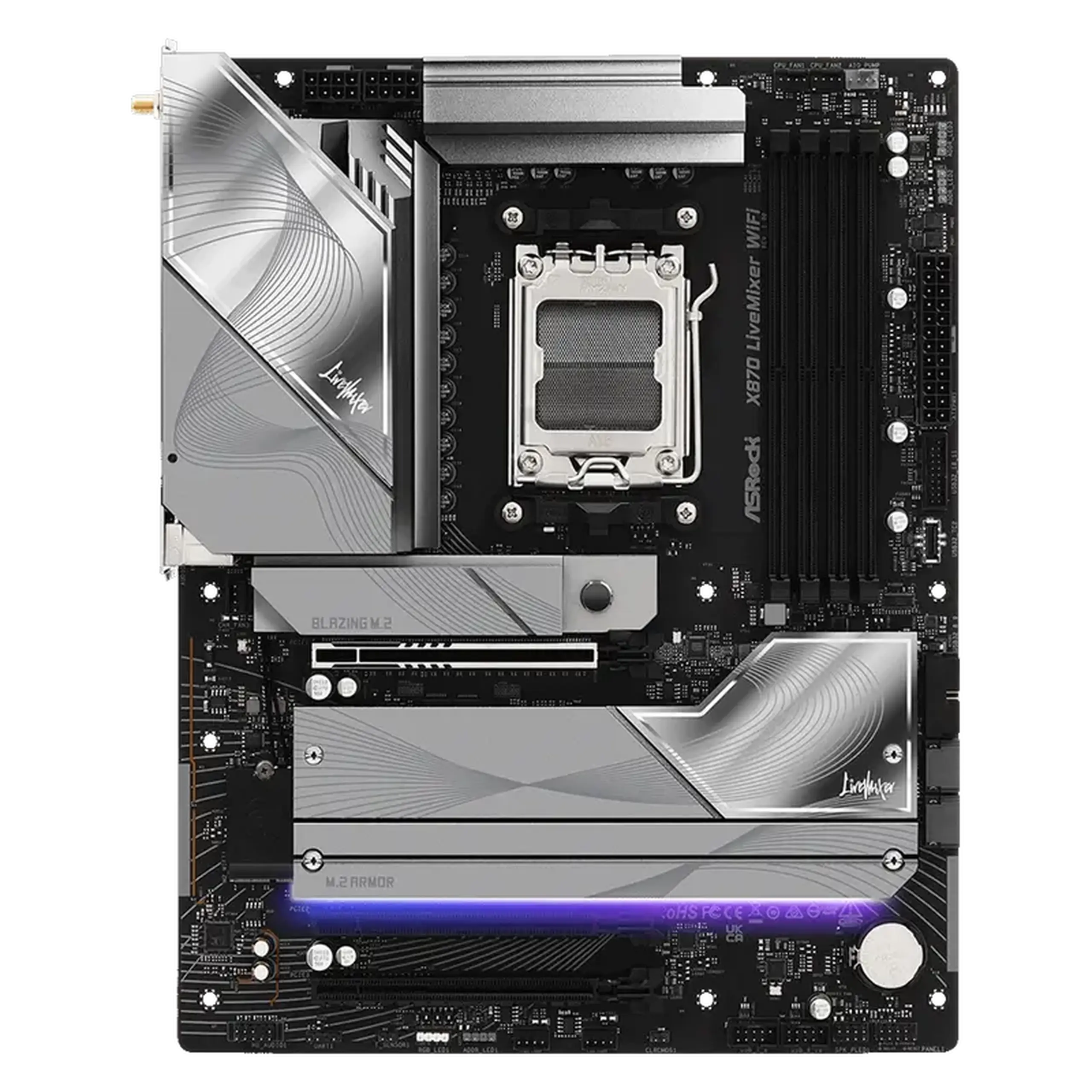 Placă de bază ASRock X870 LIVEMIXER WIFI, AM5, AMD X870, ATX