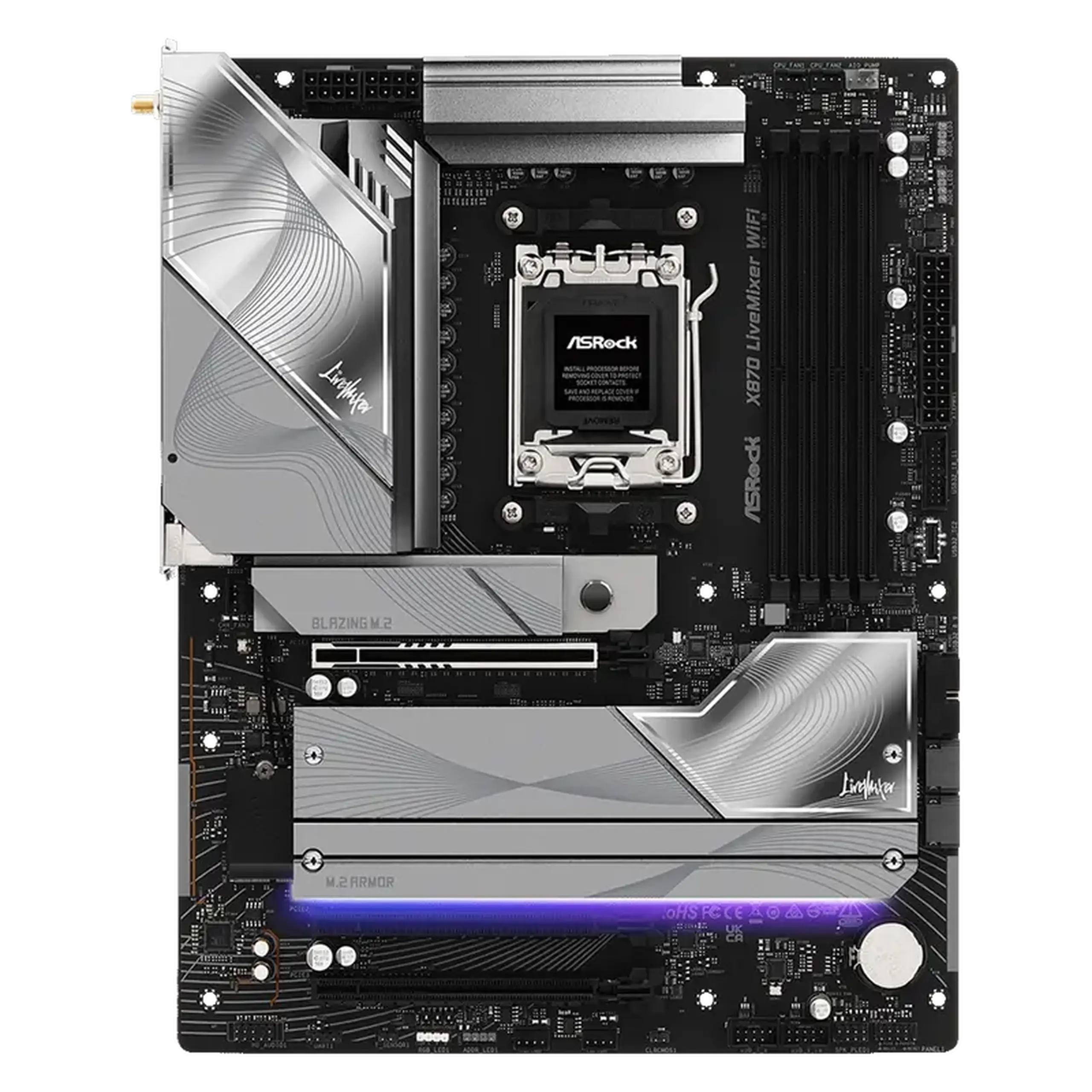 Placă de bază ASRock X870 LIVEMIXER WIFI, AM5, AMD X870, ATX