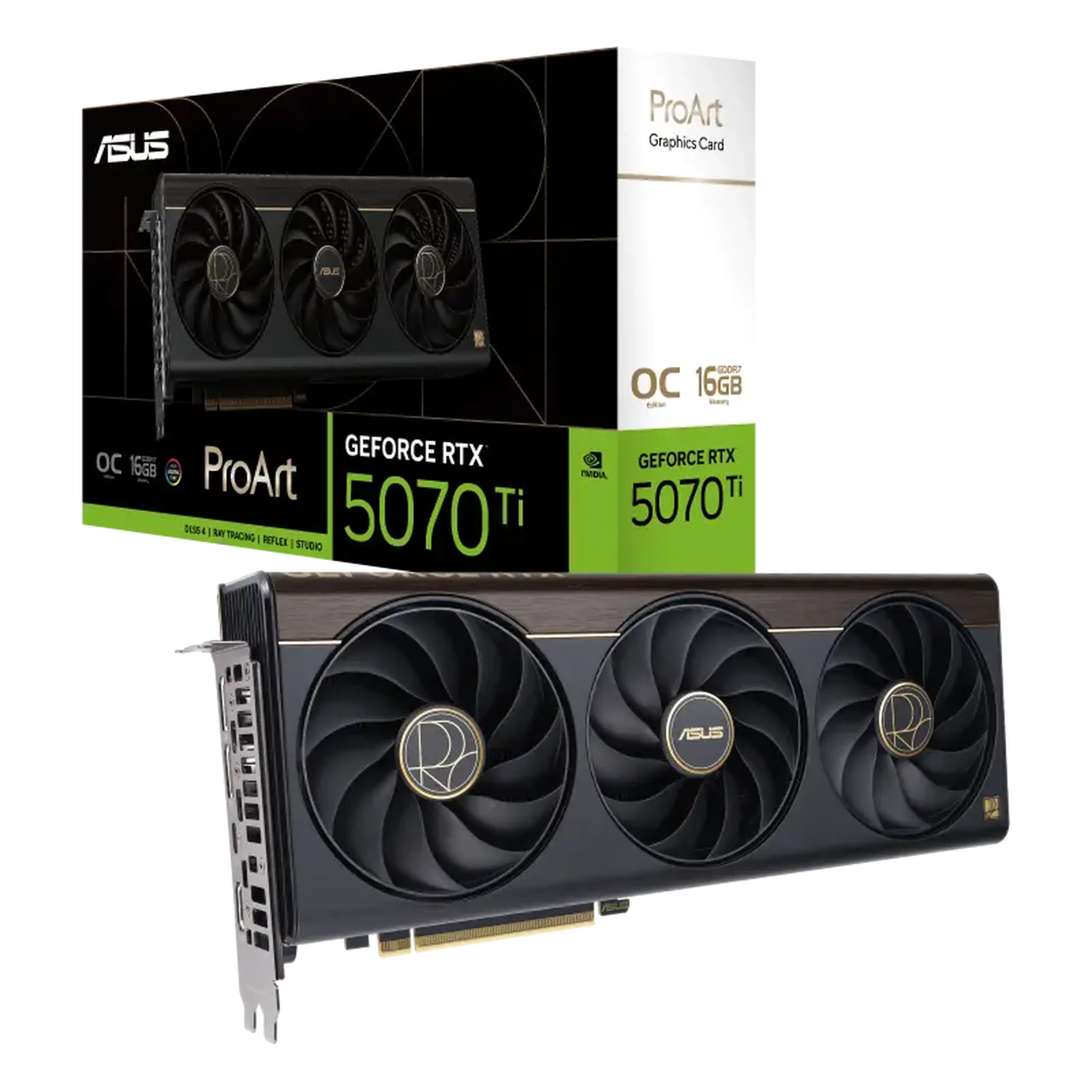 Placă Video ASUS PROART-RTX5070TI-O16G, 16GB GDDR7 256bit