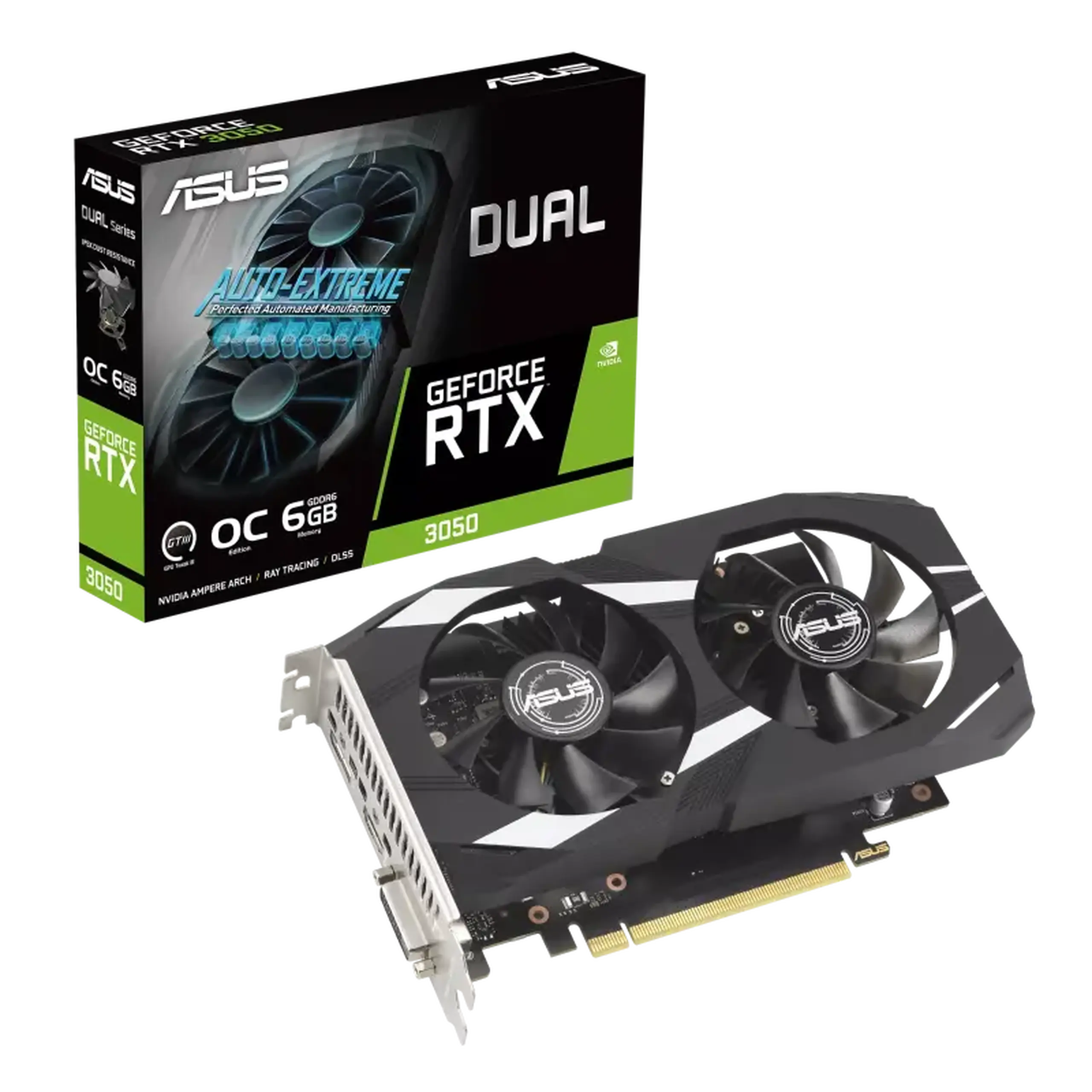 Placă Video ASUS DUAL-RTX3050-O6G, 6GB GDDR6 96bit