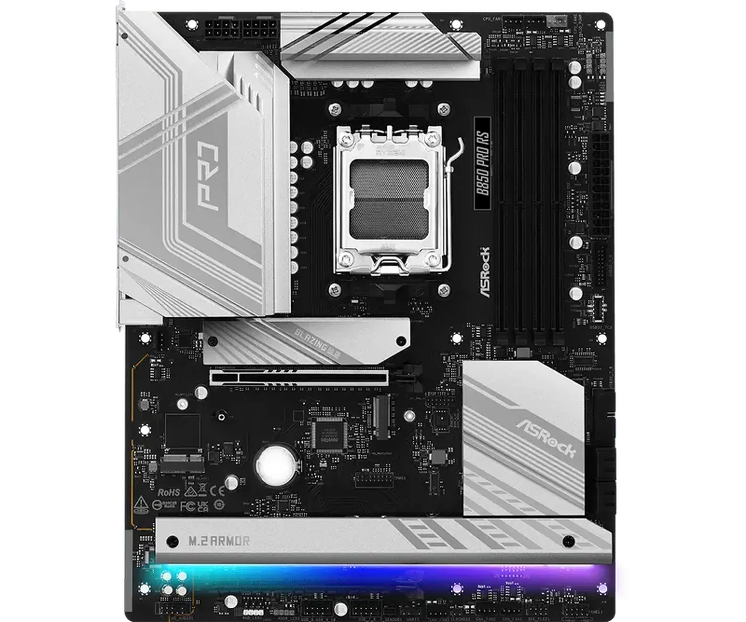 Placă de bază ASRock B850 Pro RS, AM5, AMD B850, ATX