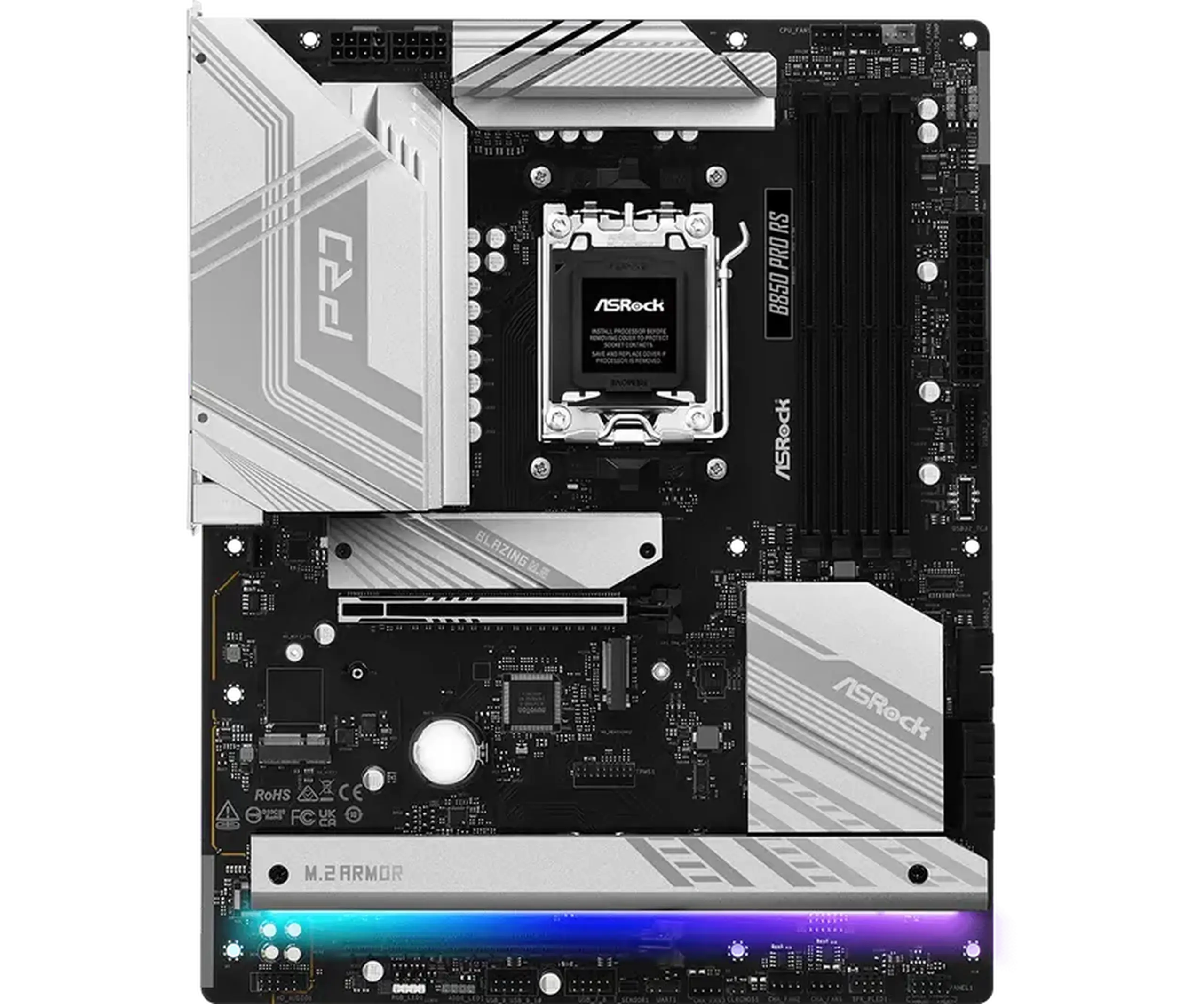 Placă de bază ASRock B850 Pro RS, AM5, AMD B850, ATX