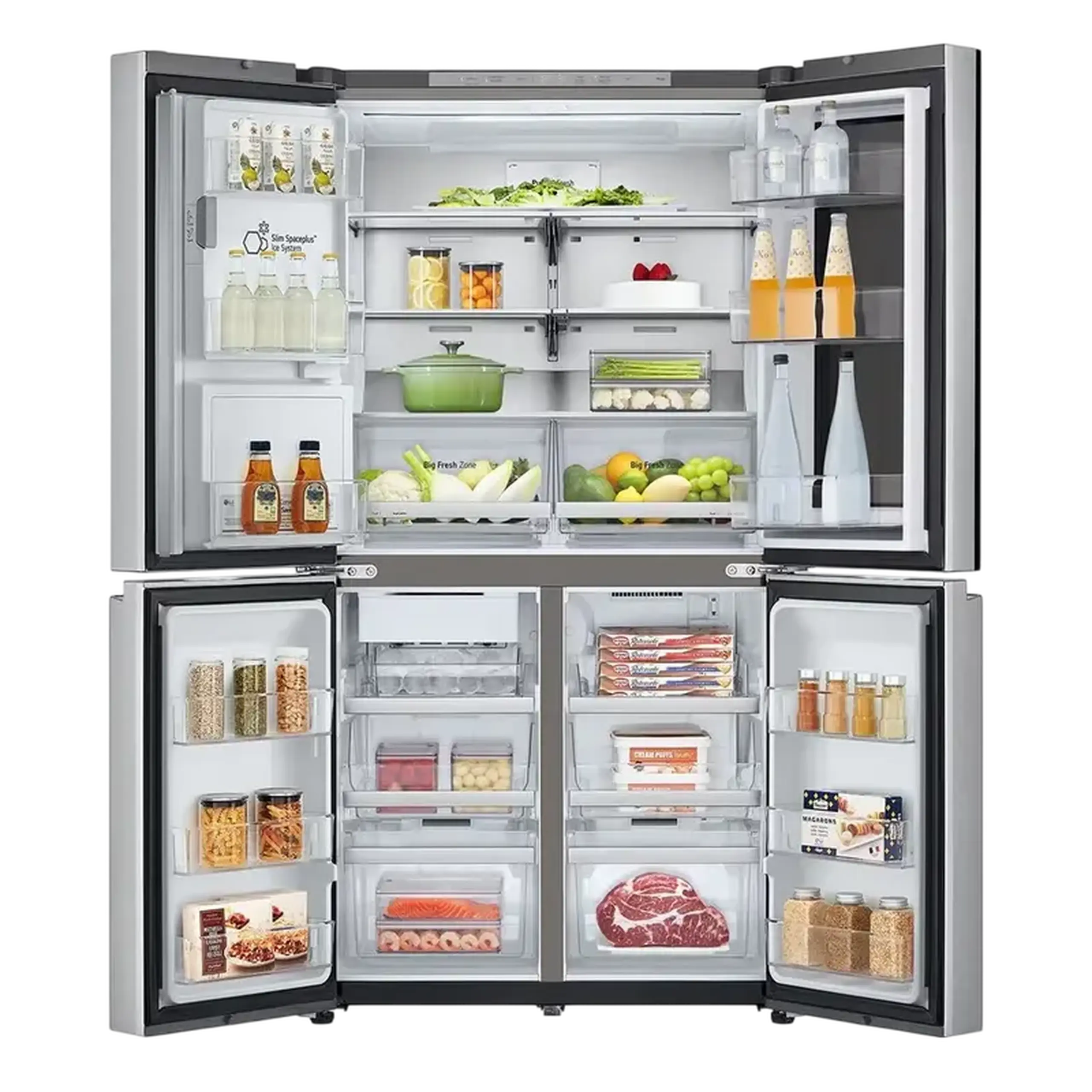 Frigider LG GMG960MBEE, InstaView Door-in-Door™, Argintiu