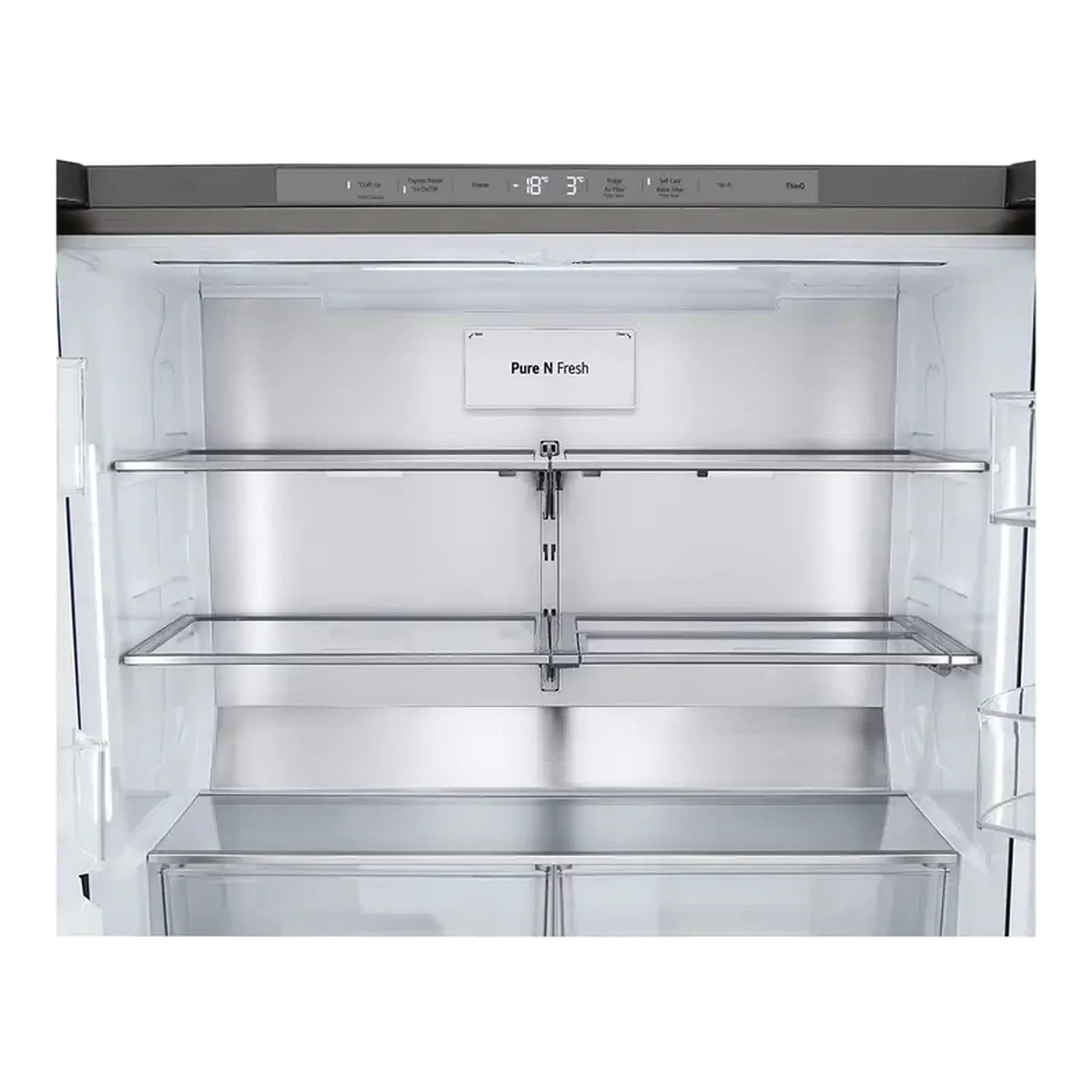 Frigider LG GMG960MBEE, InstaView Door-in-Door™, Argintiu