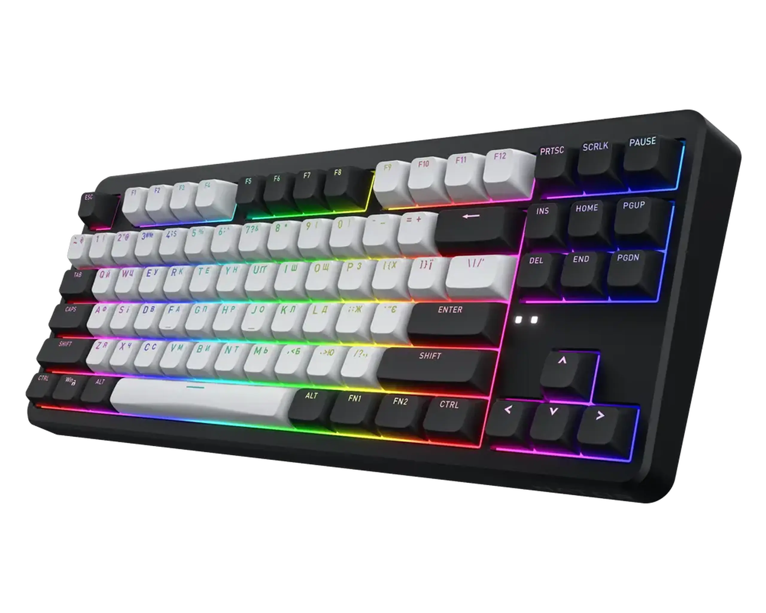 Tastatură HATOR Rockfall 3 TKL, Cu fir / Fără fir, Negru
