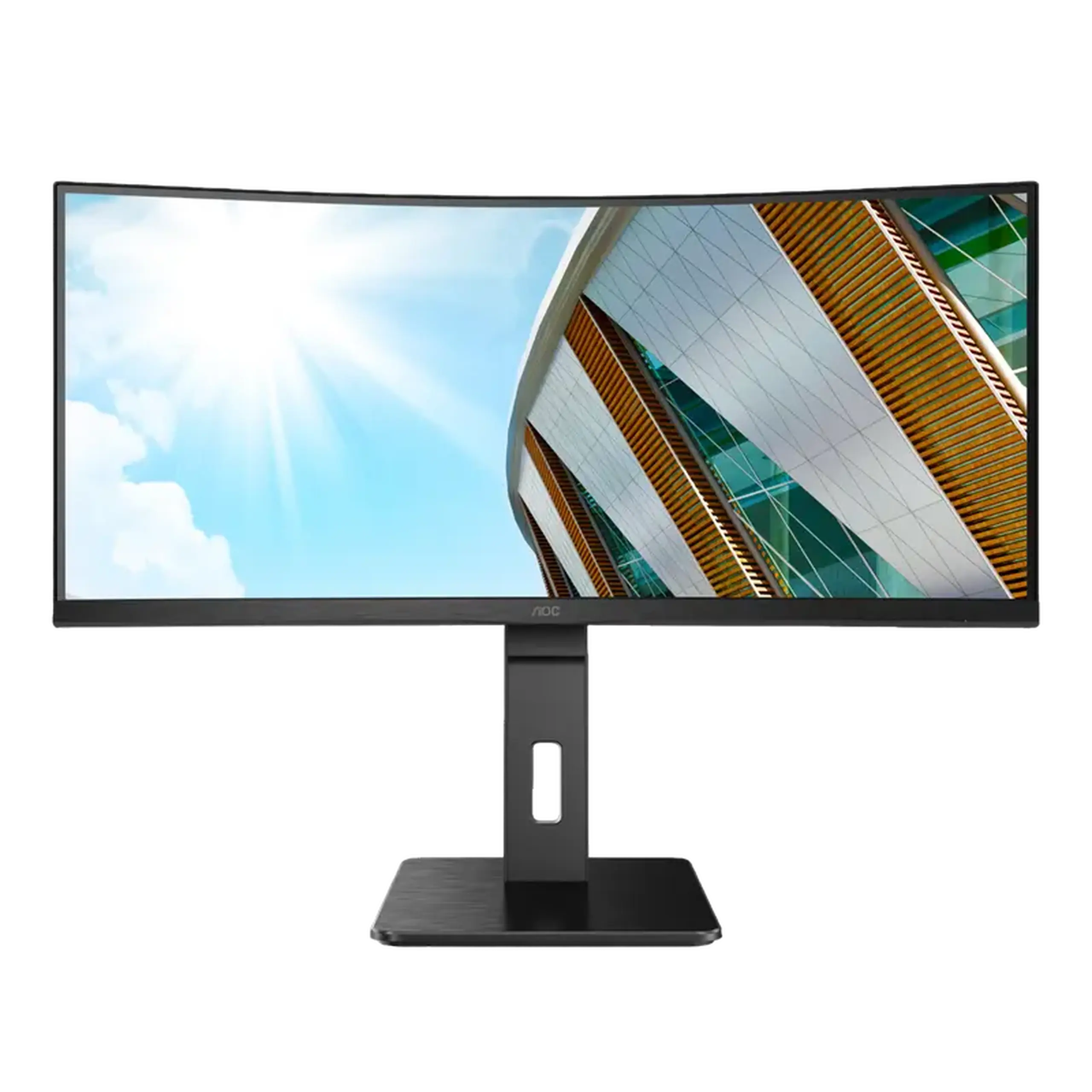 34" Monitor AOC CU34P2A, VA 3440x1440 WQHD, Negru