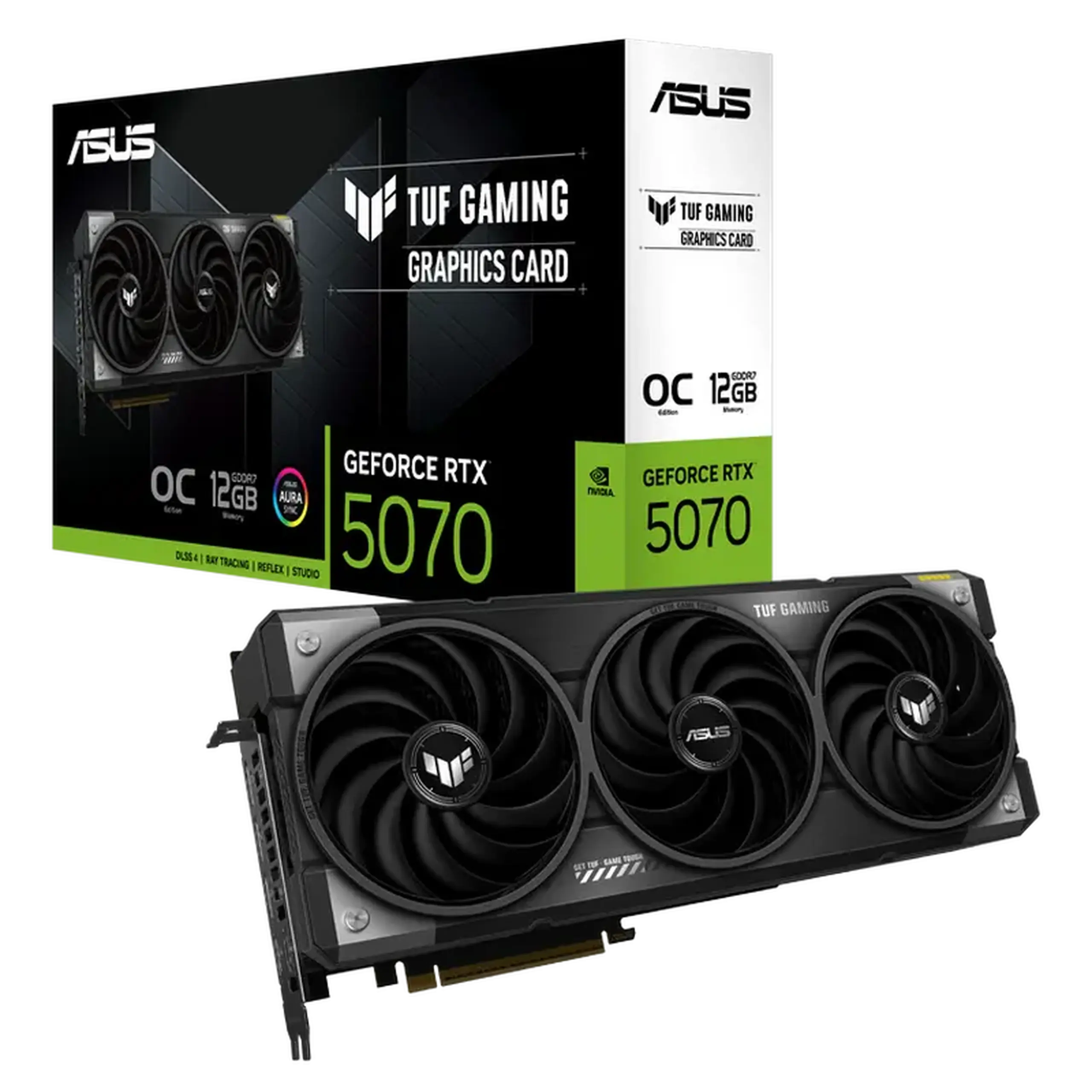 Placă Video ASUS TUF-RTX5070-O12G-GAMING, 12GB GDDR7 192bit