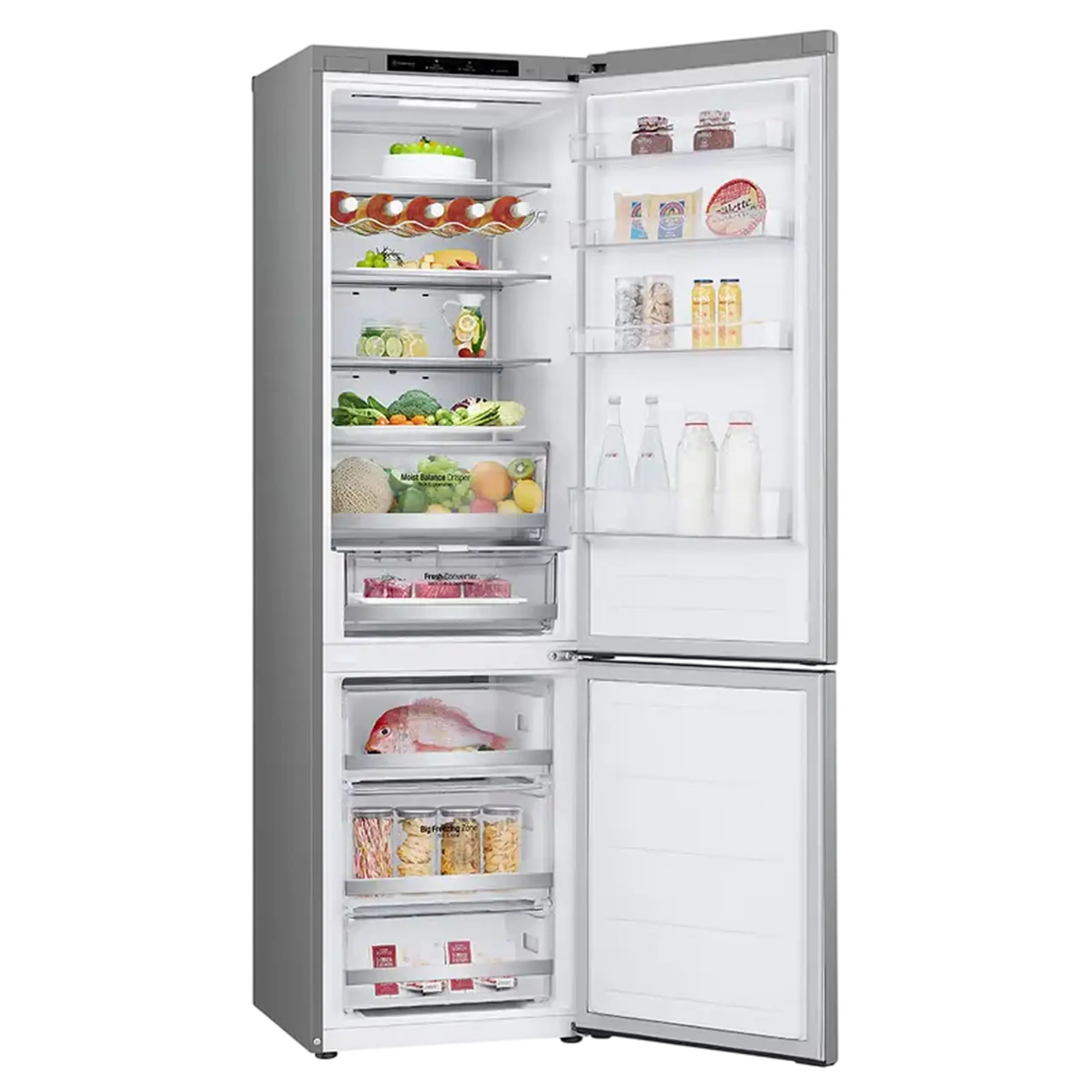 Frigider LG GBV5240DPY, Oțel inoxidabil