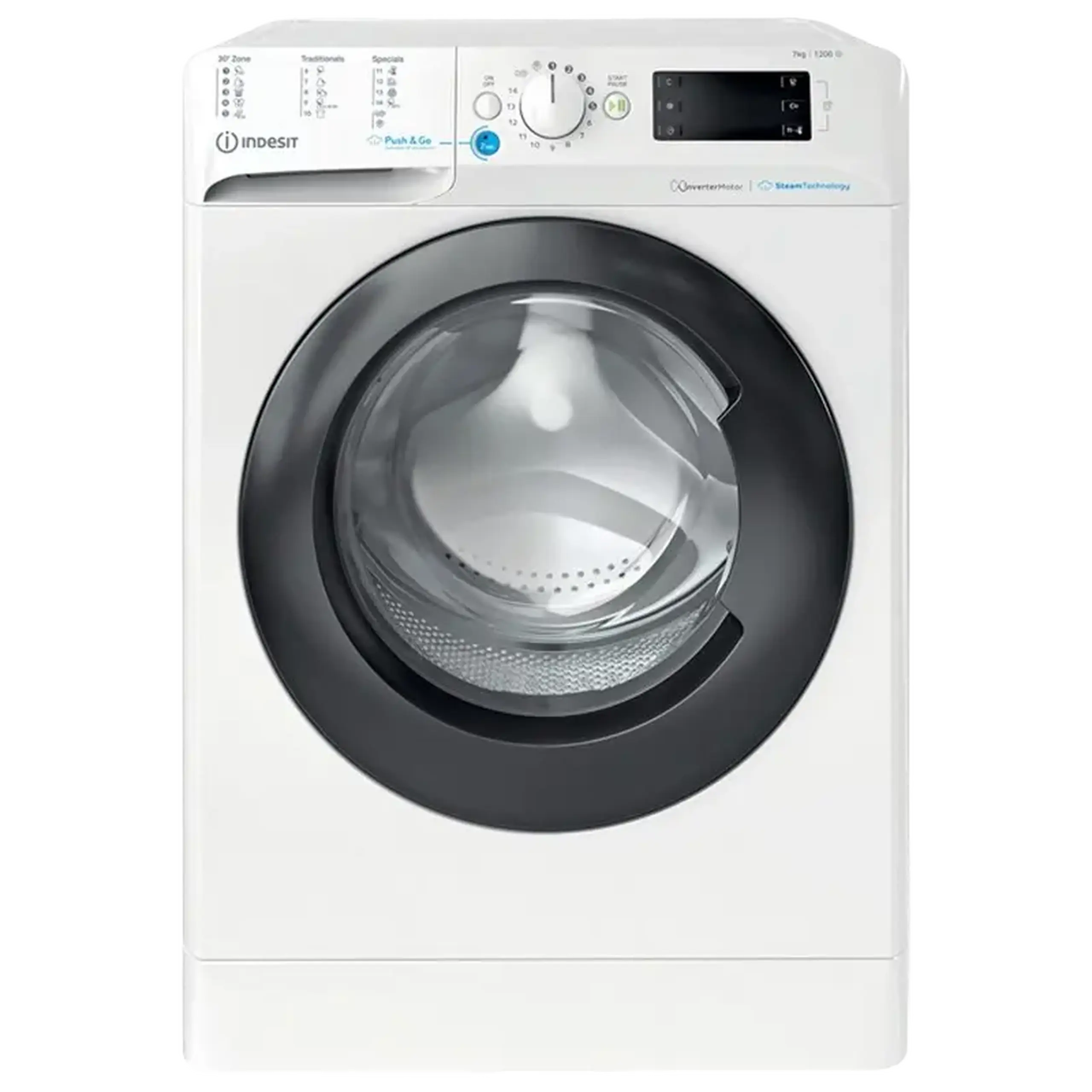 Mașină de spălat Indesit BWSE 71295 X WBV EU, 7kg, Alb
