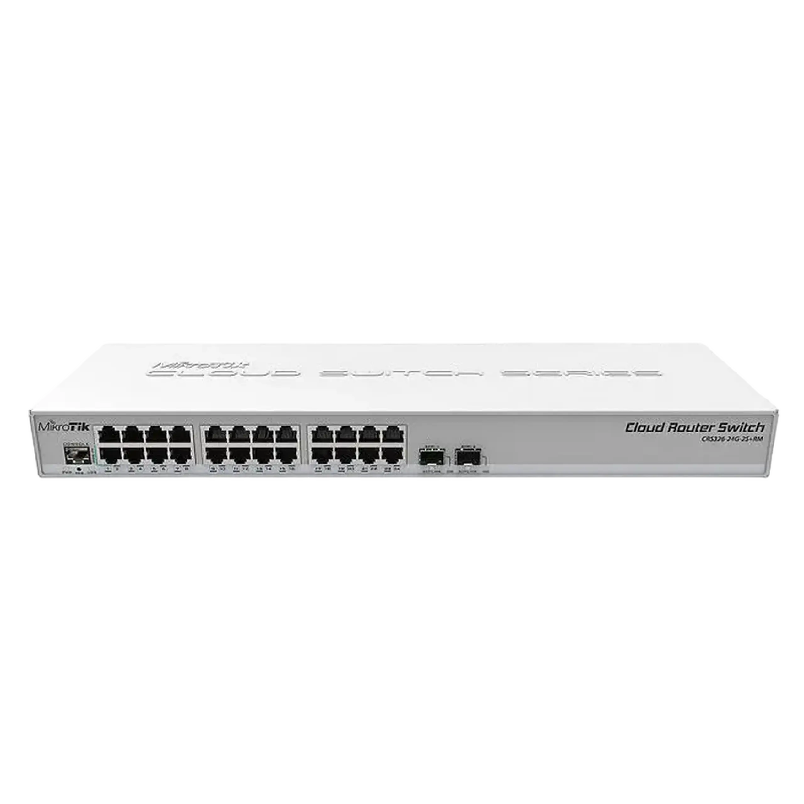 Comutator Router MikroTik CRS326-24G-2S+RM, Alb
