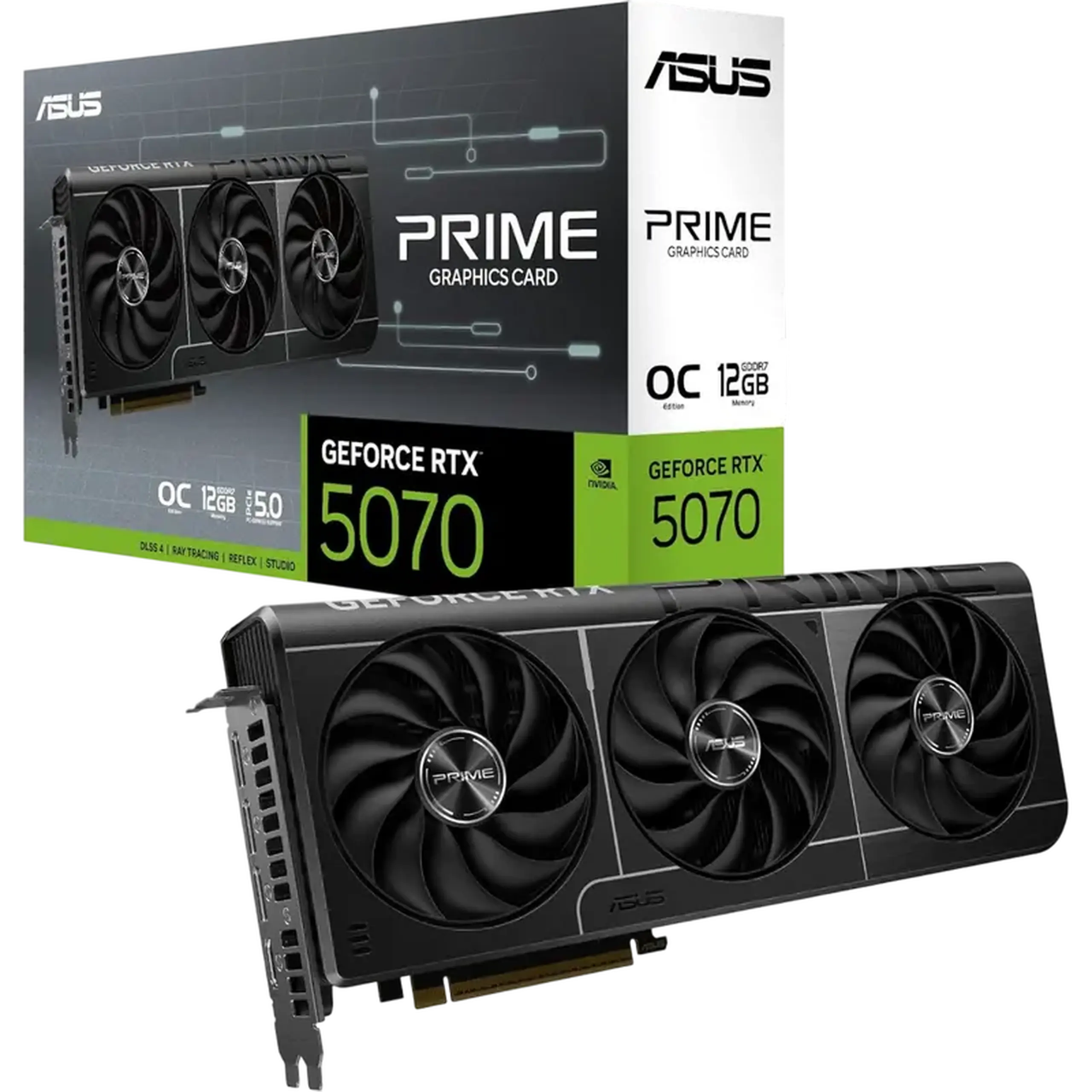Placă Video ASUS PRIME-RTX5070-O12G, 12GB GDDR7 192bit