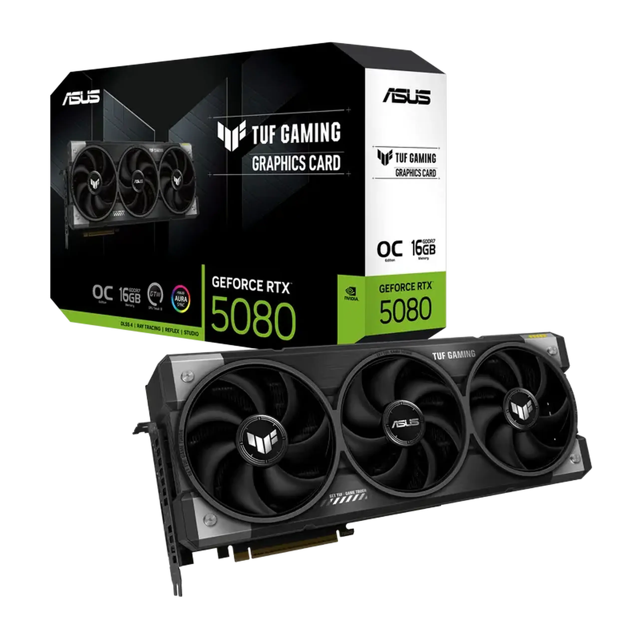 Placă Video ASUS TUF Gaming RTX5080, 16GB GDDR7 256bit