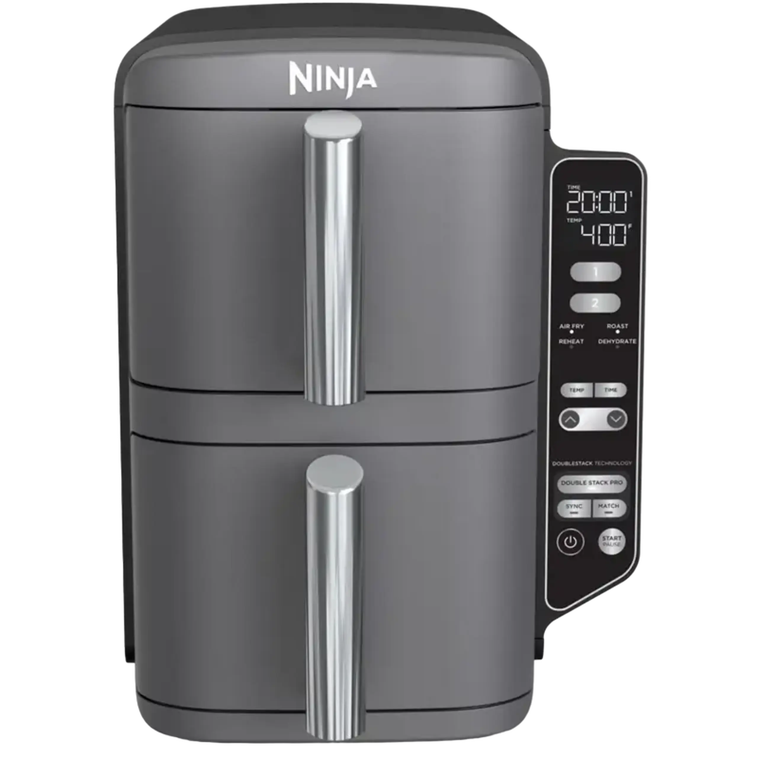 Friteuză cu aer cald Ninja Double Stack XL SL400EUWH, Alb