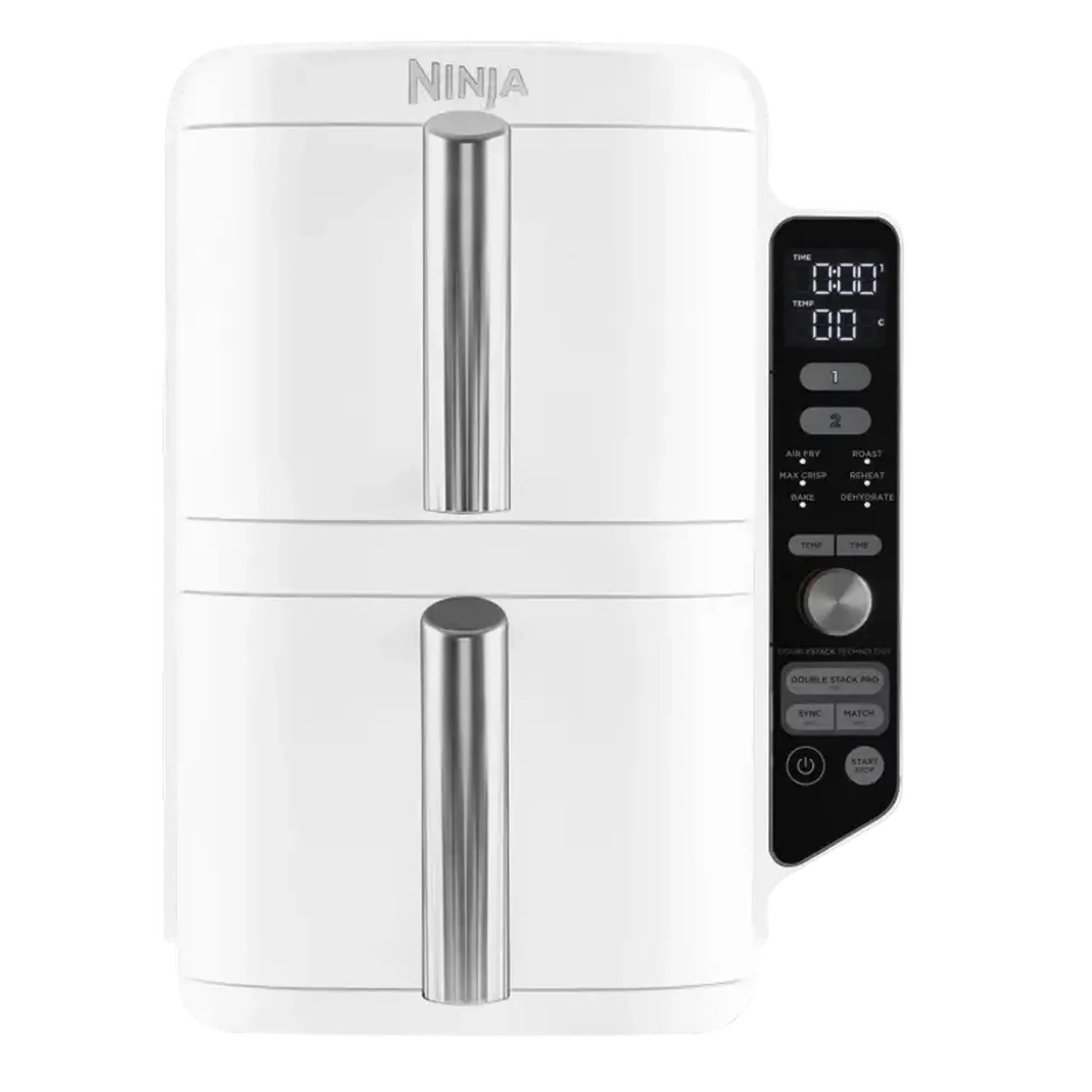 Friteuză cu aer cald Ninja Double Stack XL SL400EUWH, Alb