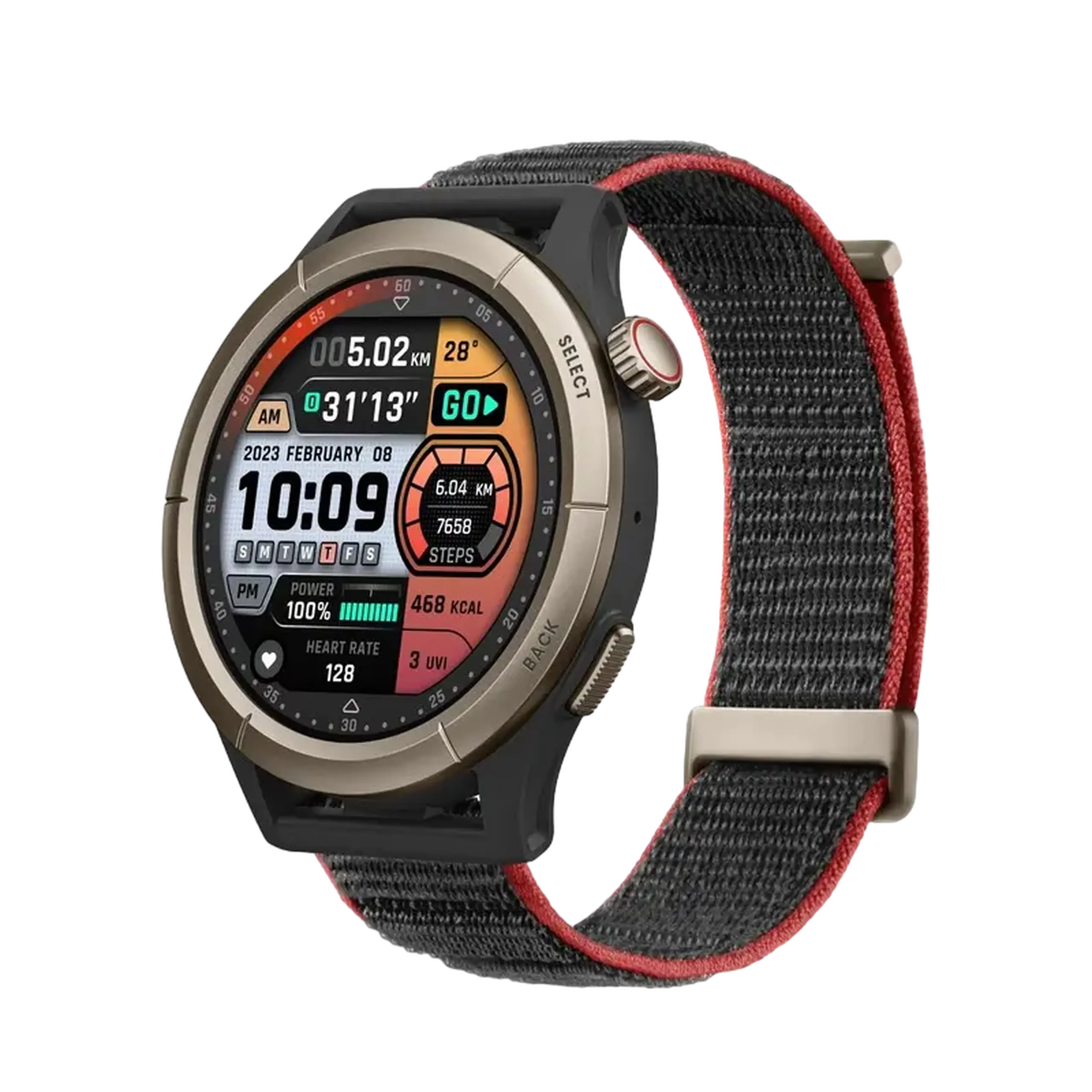 Ceas Sport/Antrenament Xiaomi Amazfit Cheetah Pro, 22mm, Negru