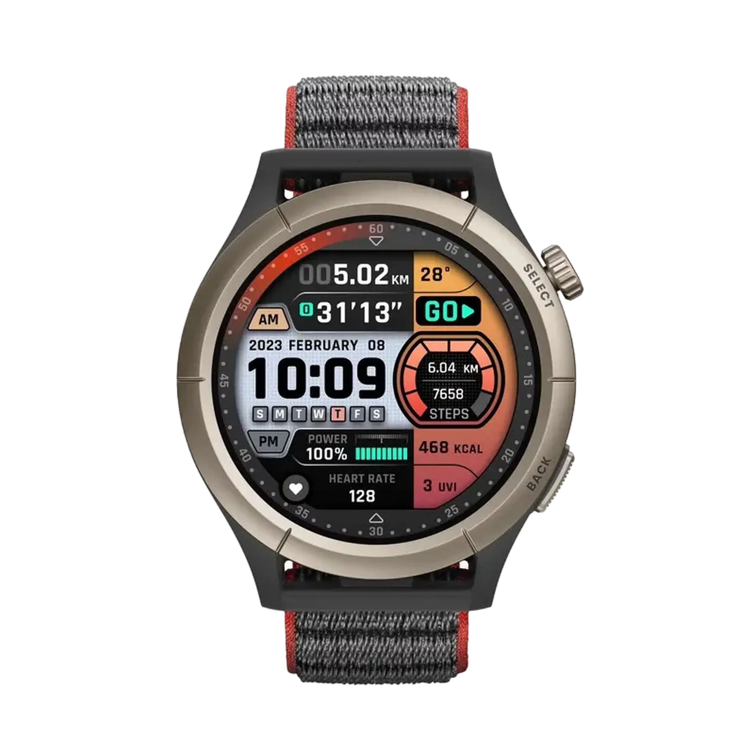 Ceas Sport/Antrenament Xiaomi Amazfit Cheetah Pro, 22mm, Negru