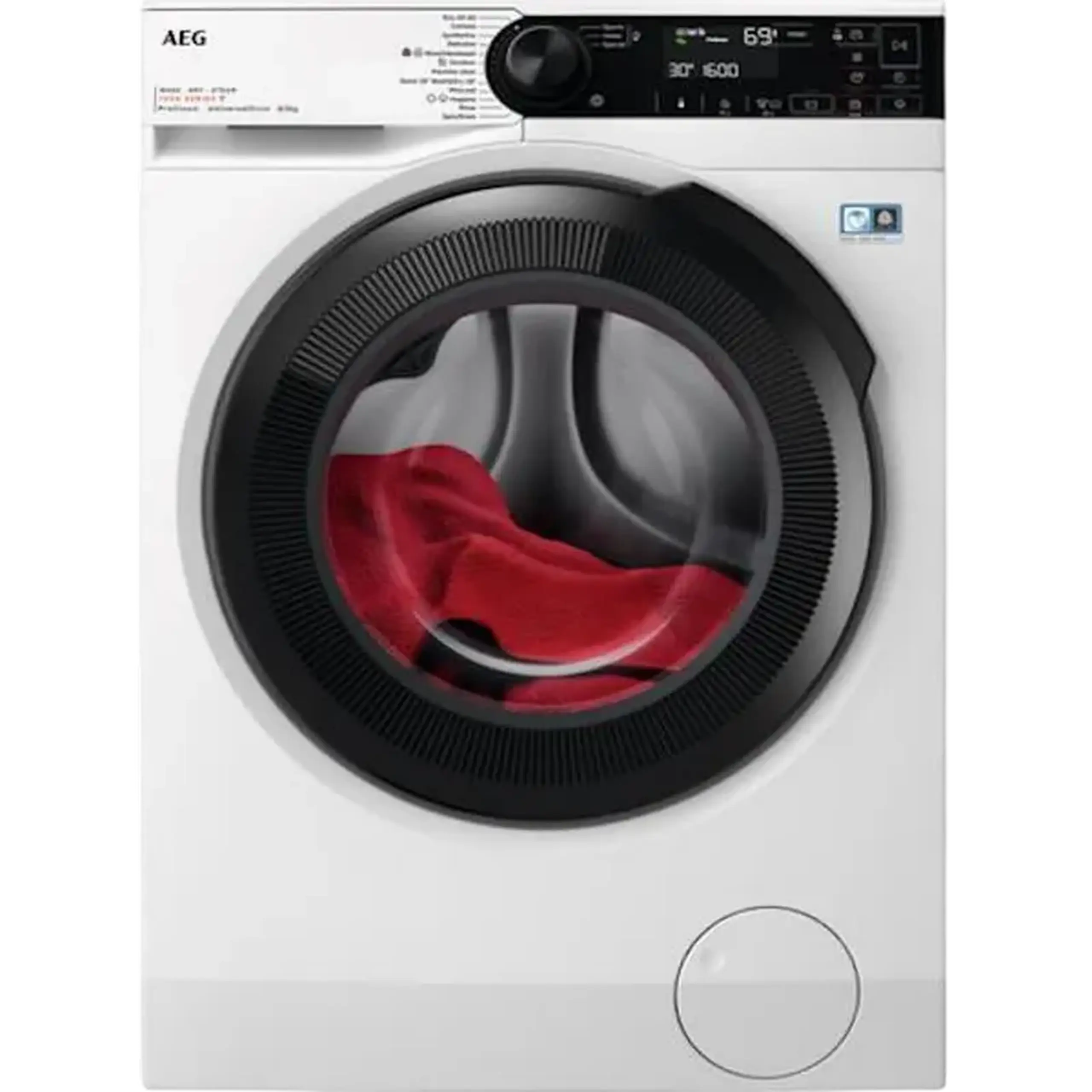 Mașină de spălat cu uscător AEG LWR73864O, 8kg, Alb