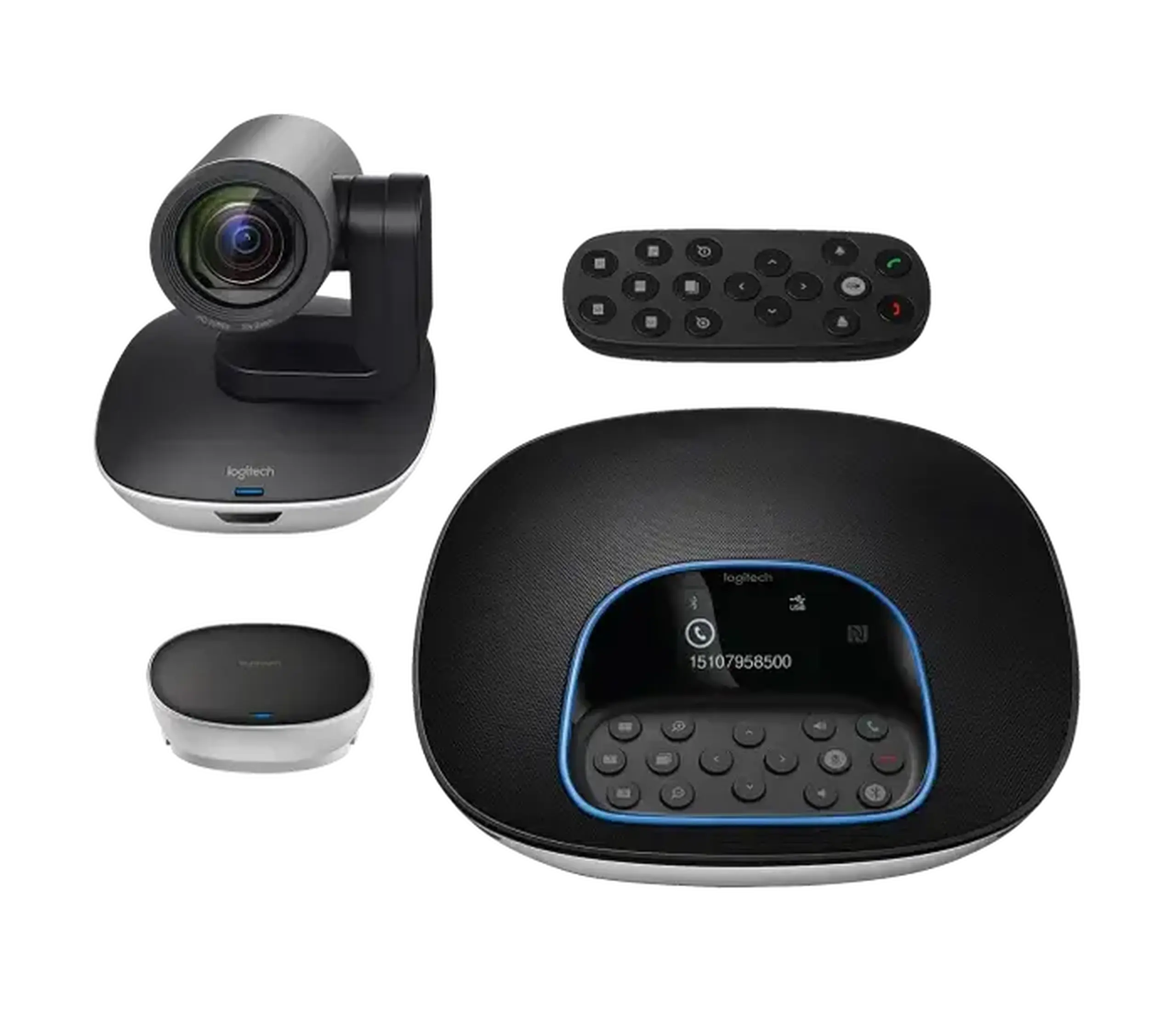 Cameră Web Logitech GROUP, Full-HD 1080P, Negru