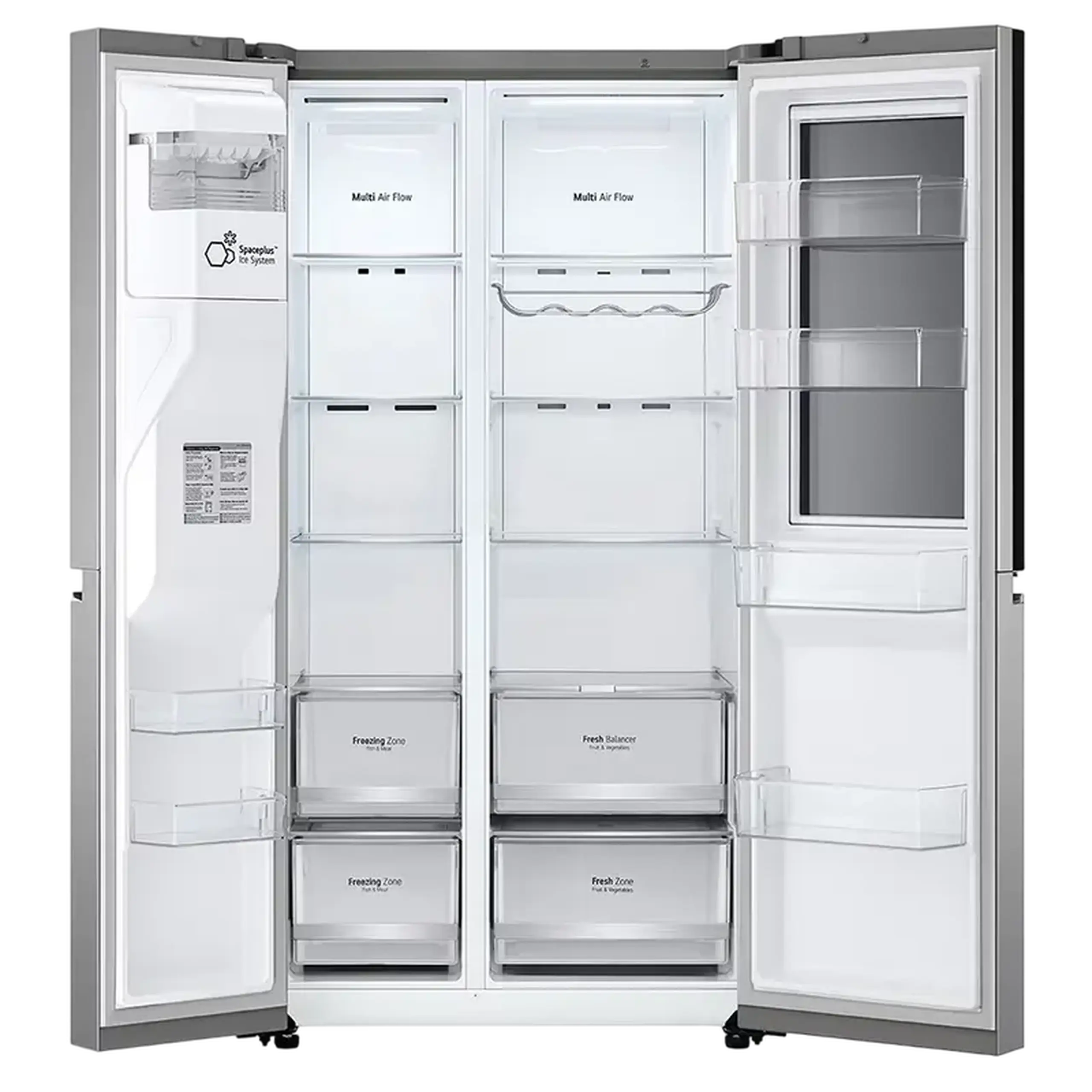 Frigider LG GSXV80PZLE, InstaView Door-in-Door™, Argintiu