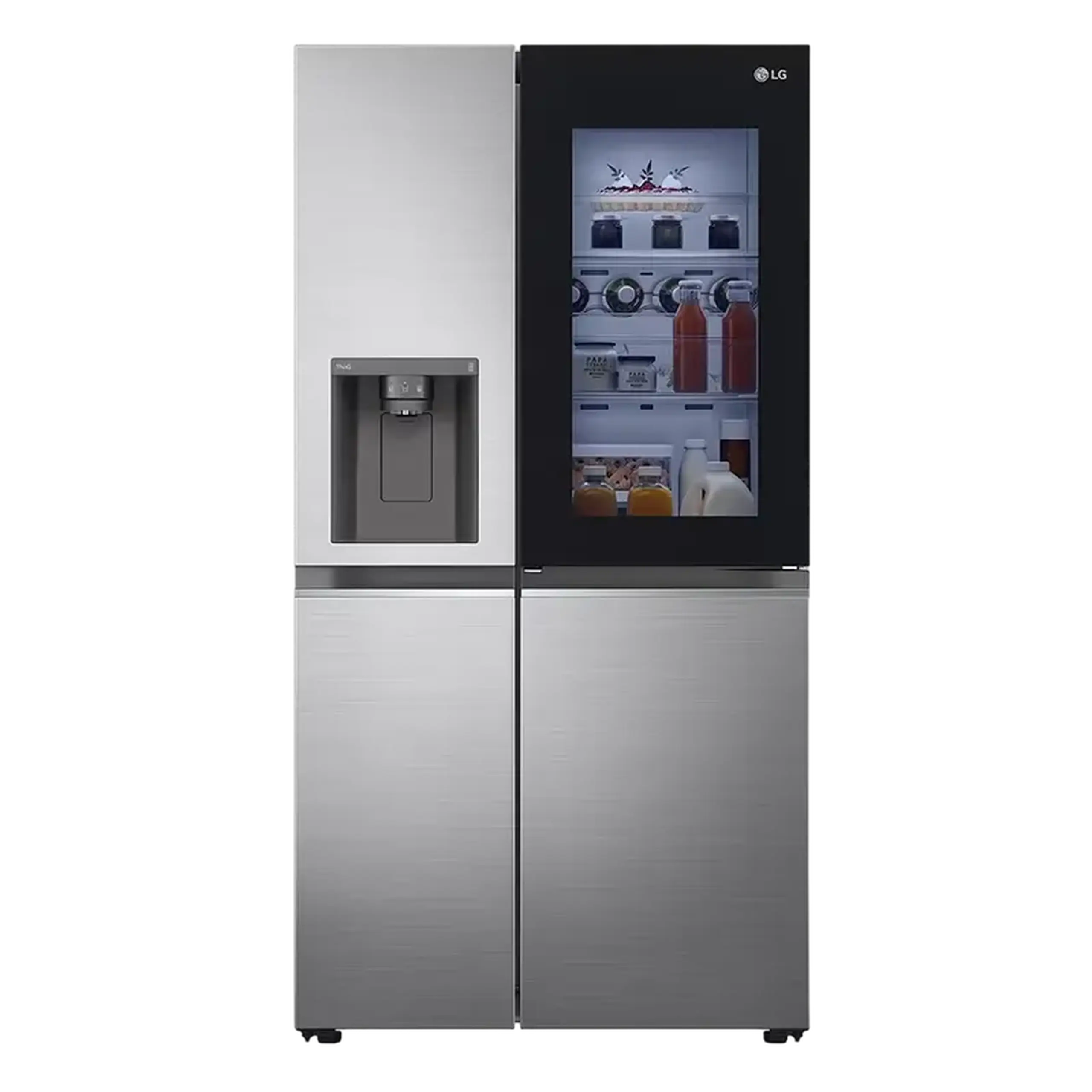 Frigider LG GSXV80PZLE, InstaView Door-in-Door™, Argintiu