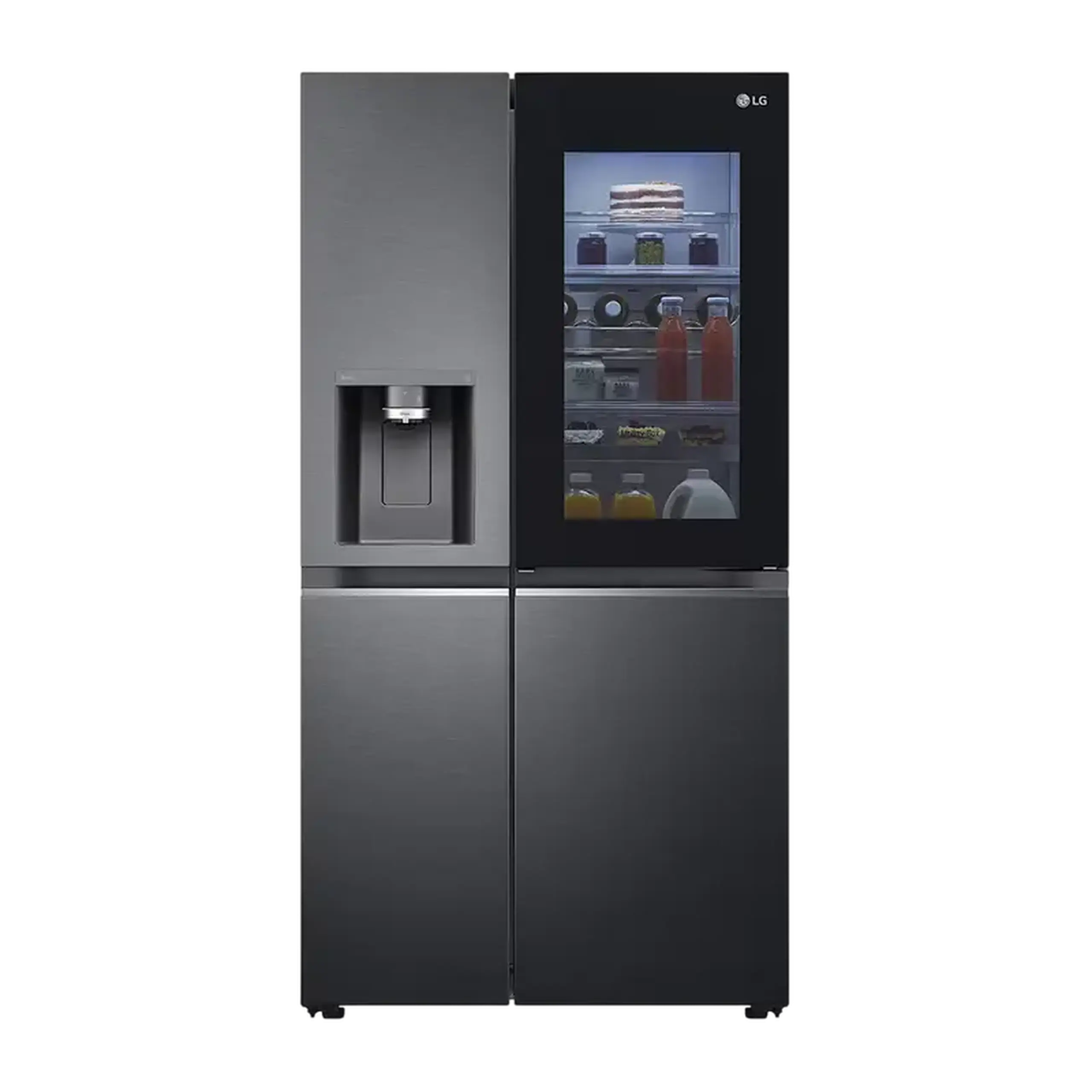 Frigider LG GSXV90MCDE, InstaView Door-in-Door™, Negru