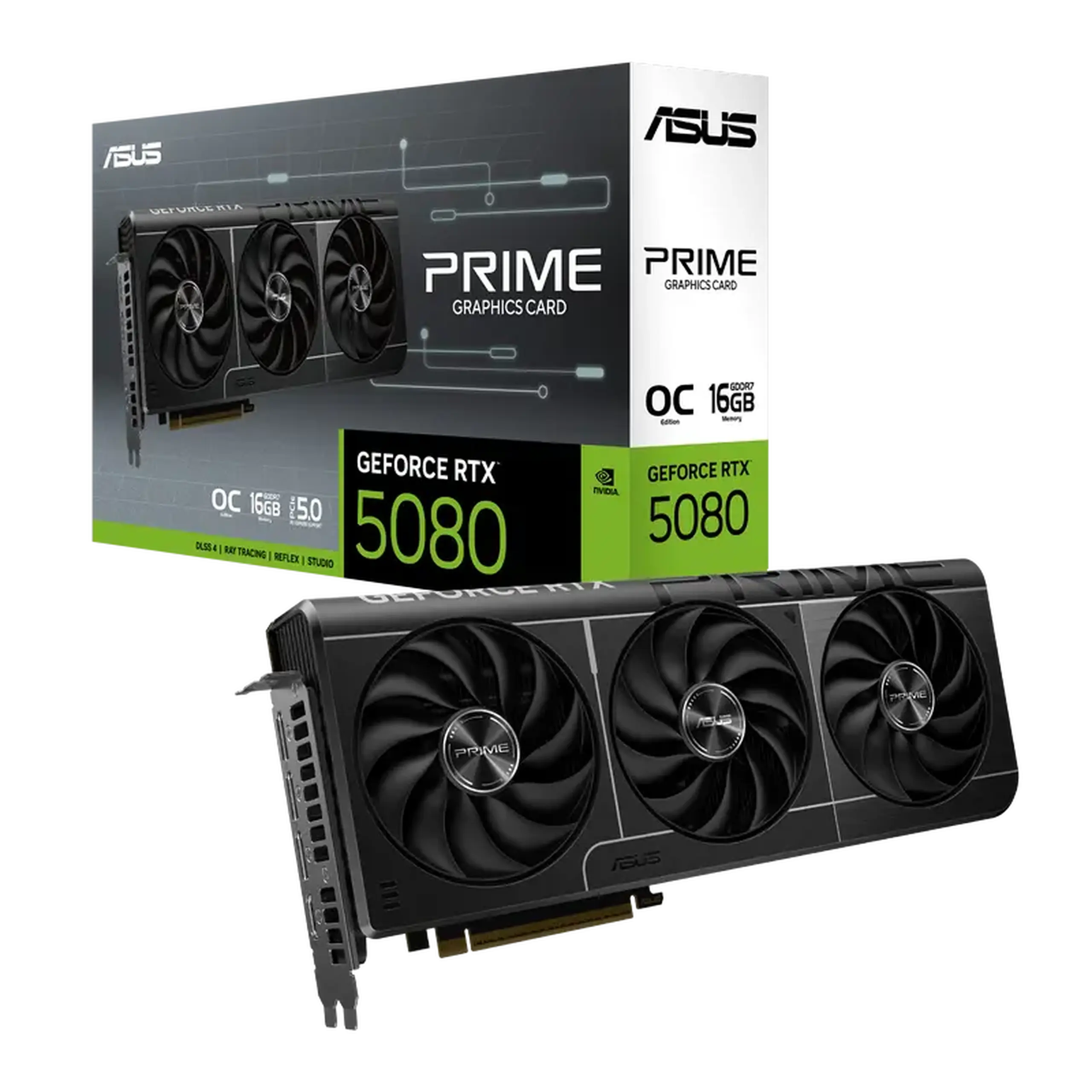 Placă Video ASUS Prime OC RTX5080, 16GB GDDR7 256bit