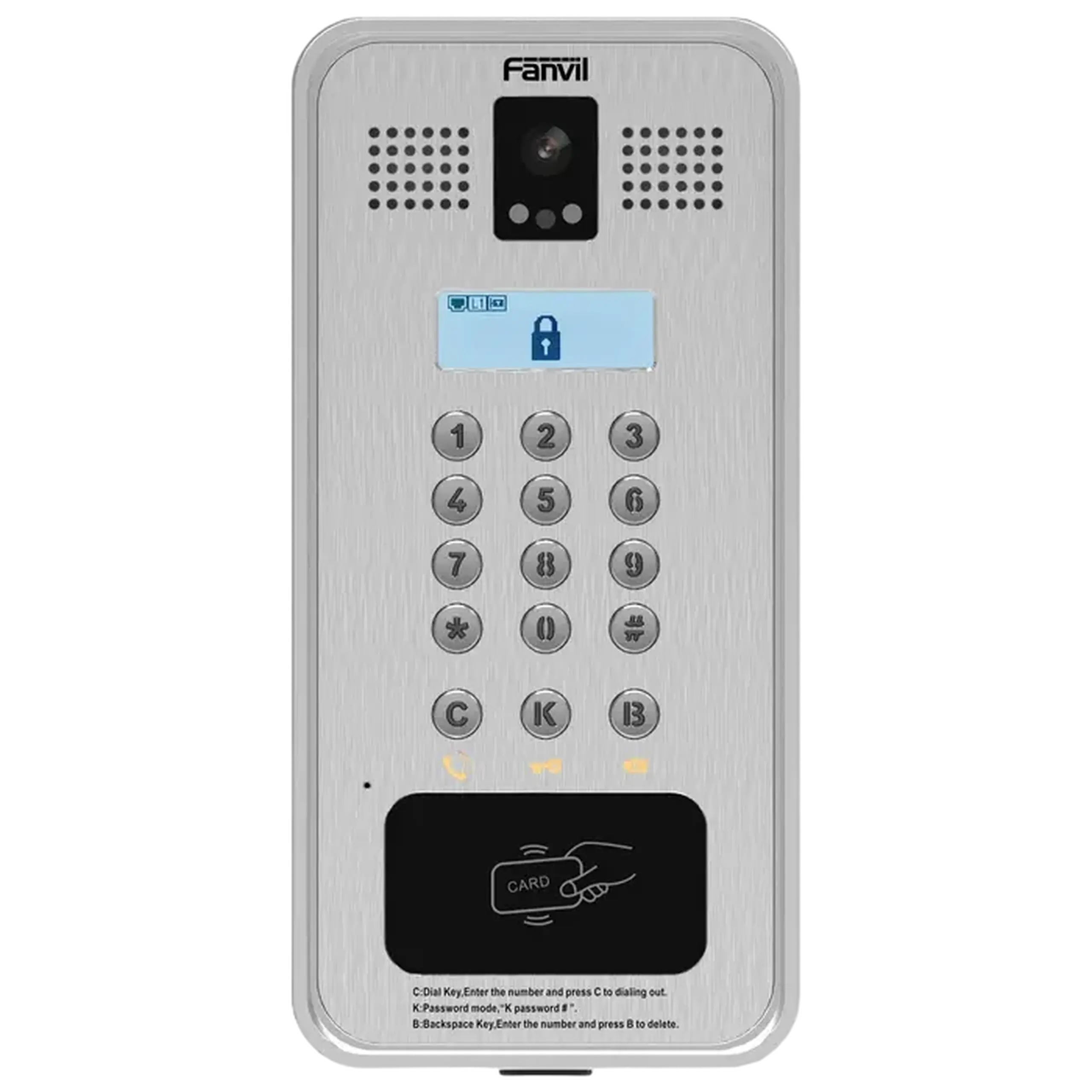 Interfon IP Fanvil i33VF, Gri