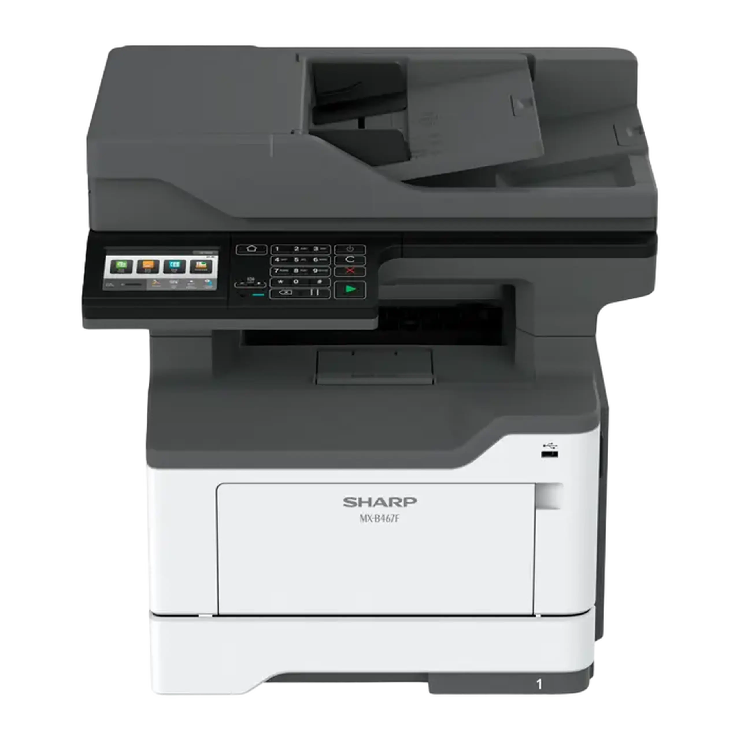 Multifunctional laser Sharp Luna MX-B467FEU, Negru-Alb